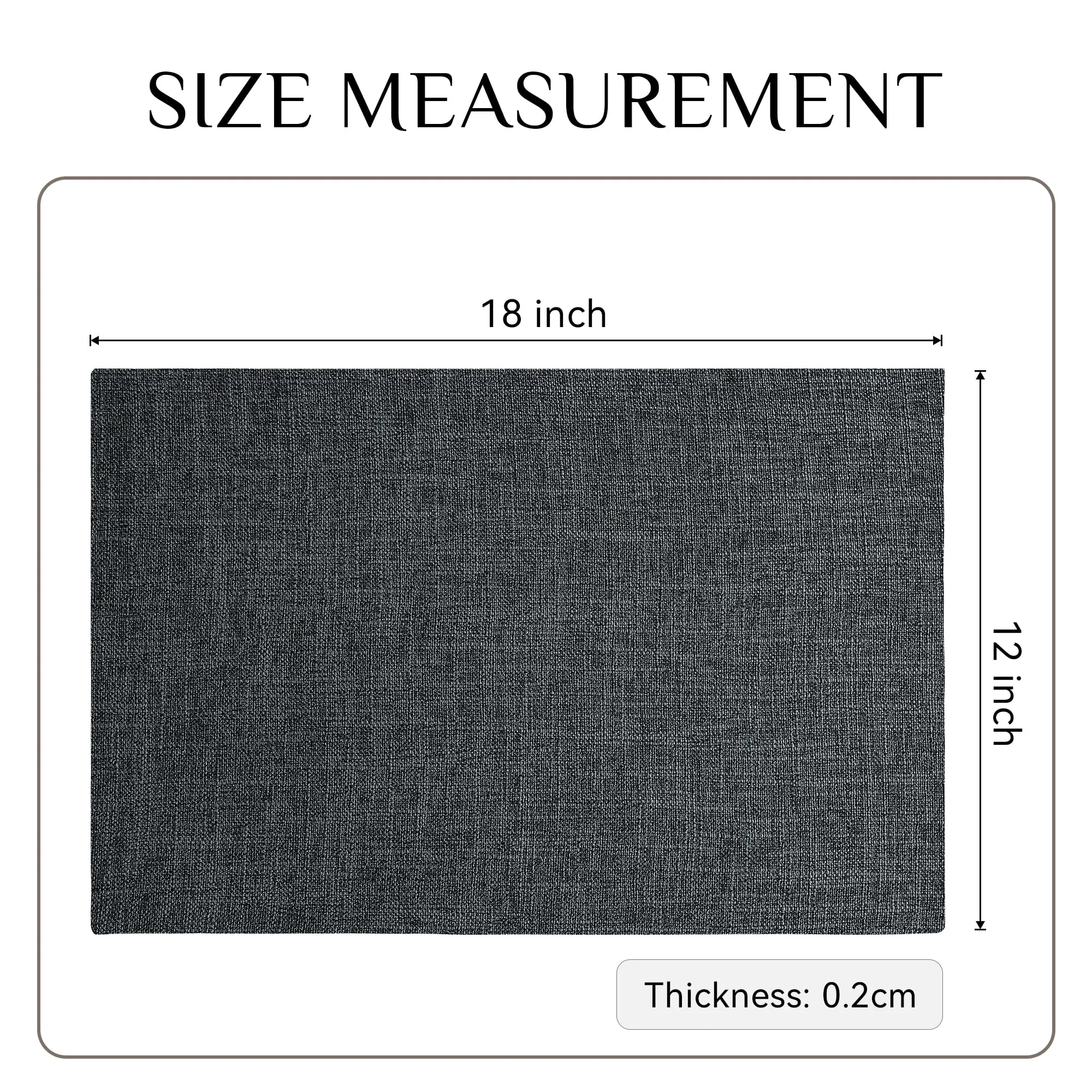 Softalker Tovagliette in finto lino, set da 8, 30,5 x 45,7 cm - immagine 6
