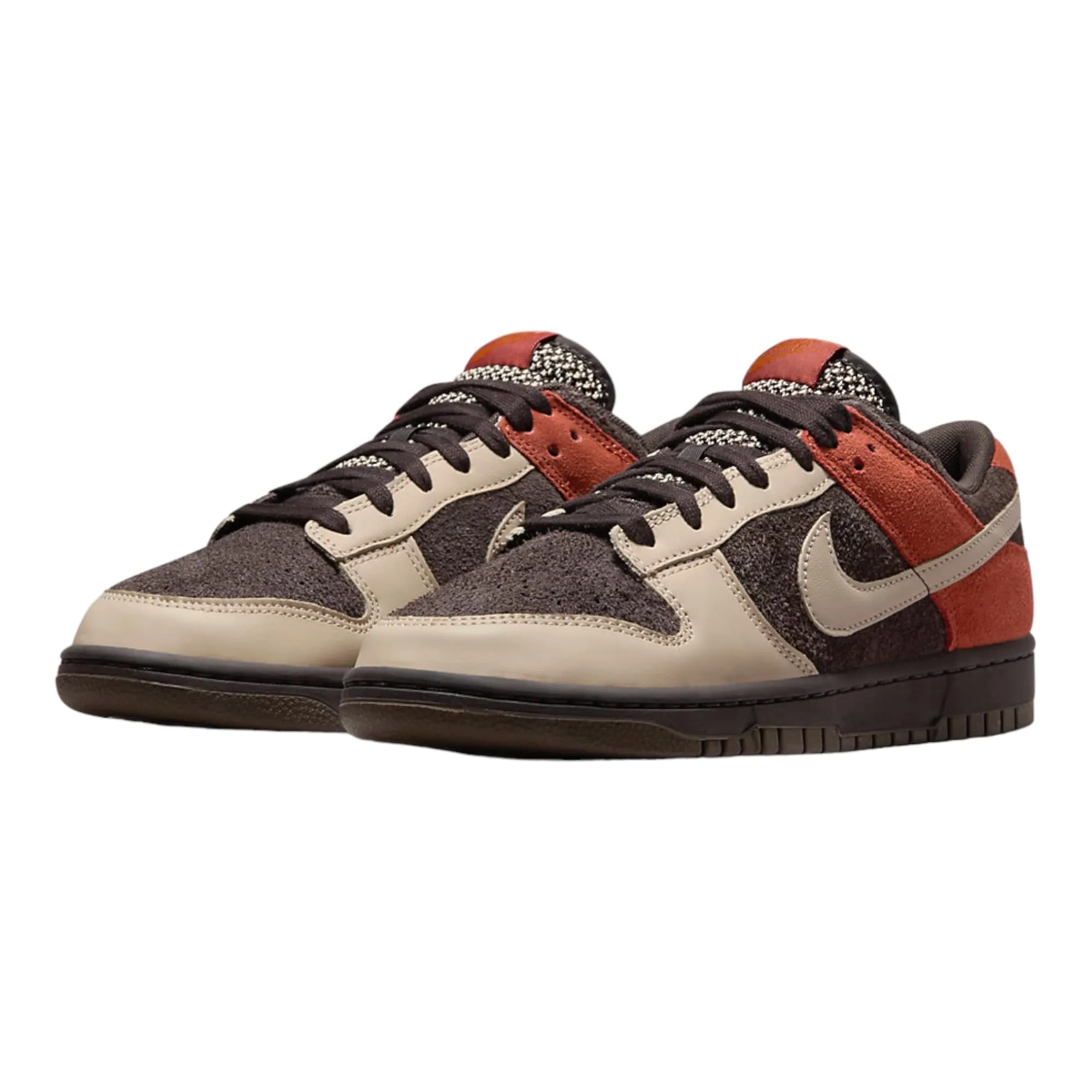 Nike Dunk Low Men Marrone Vellutato/Sabbia, Taglia 39 EU - immagine 3
