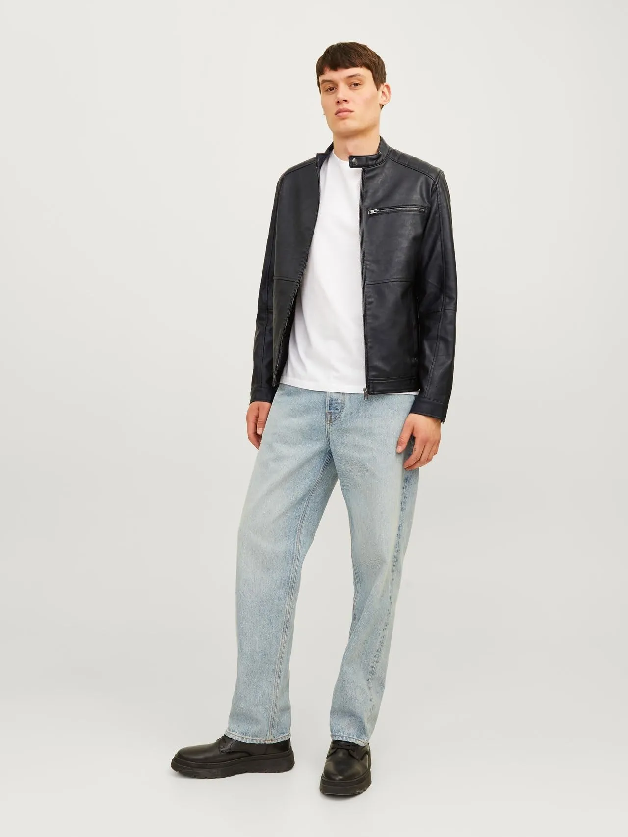 Jack & Jones Giacca in Finta Pelle Nero XXL - immagine 3