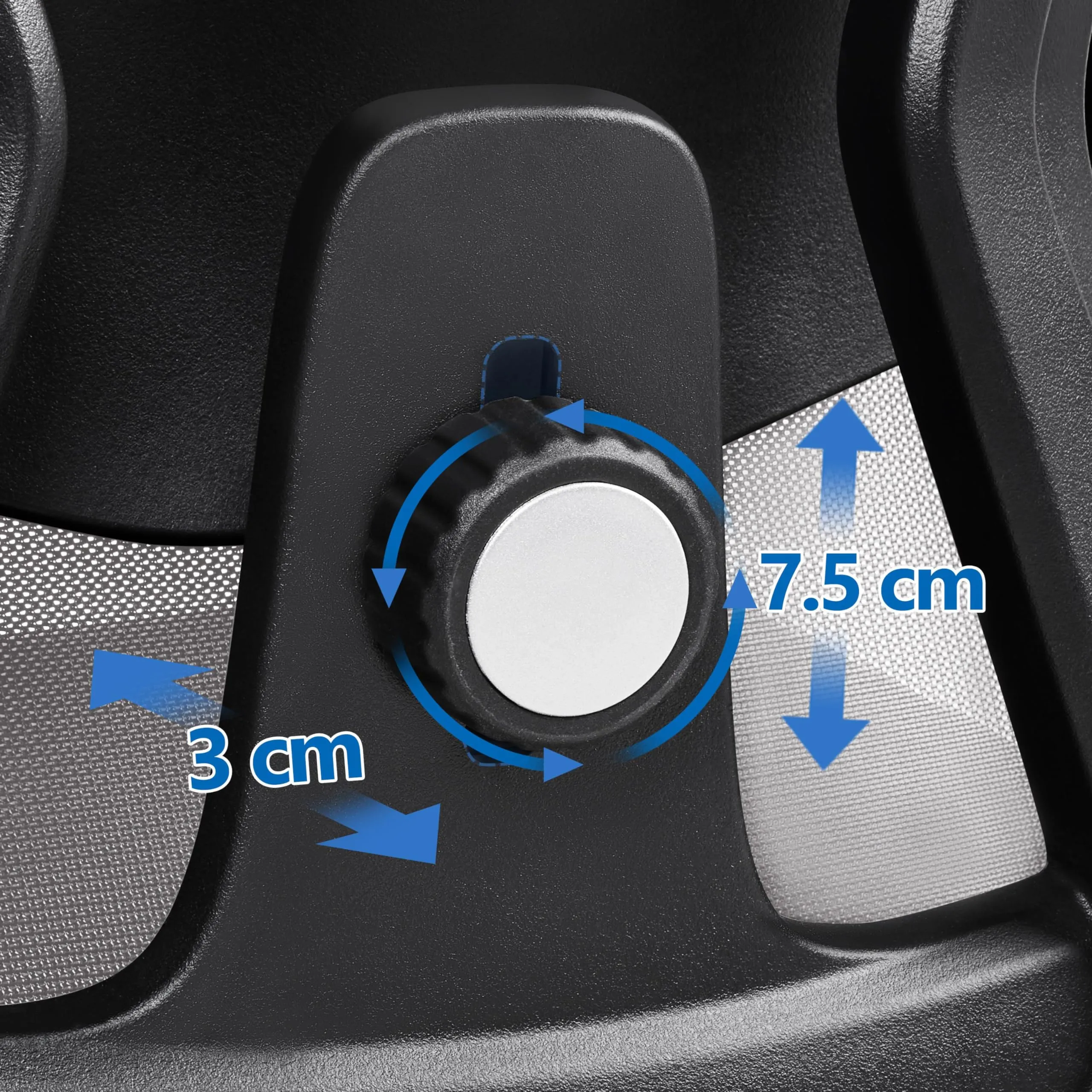 Yaheetech Poltrona da Ufficio Ergonomica con Supporto Lombare, Grigia Chiara - immagine 9