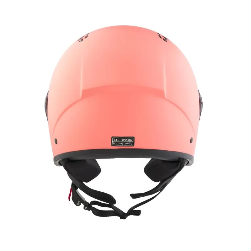 BHR Casco Demi-Jet Scooter 834 Flow, Estivo, Corallo Opaco, XS - immagine 4