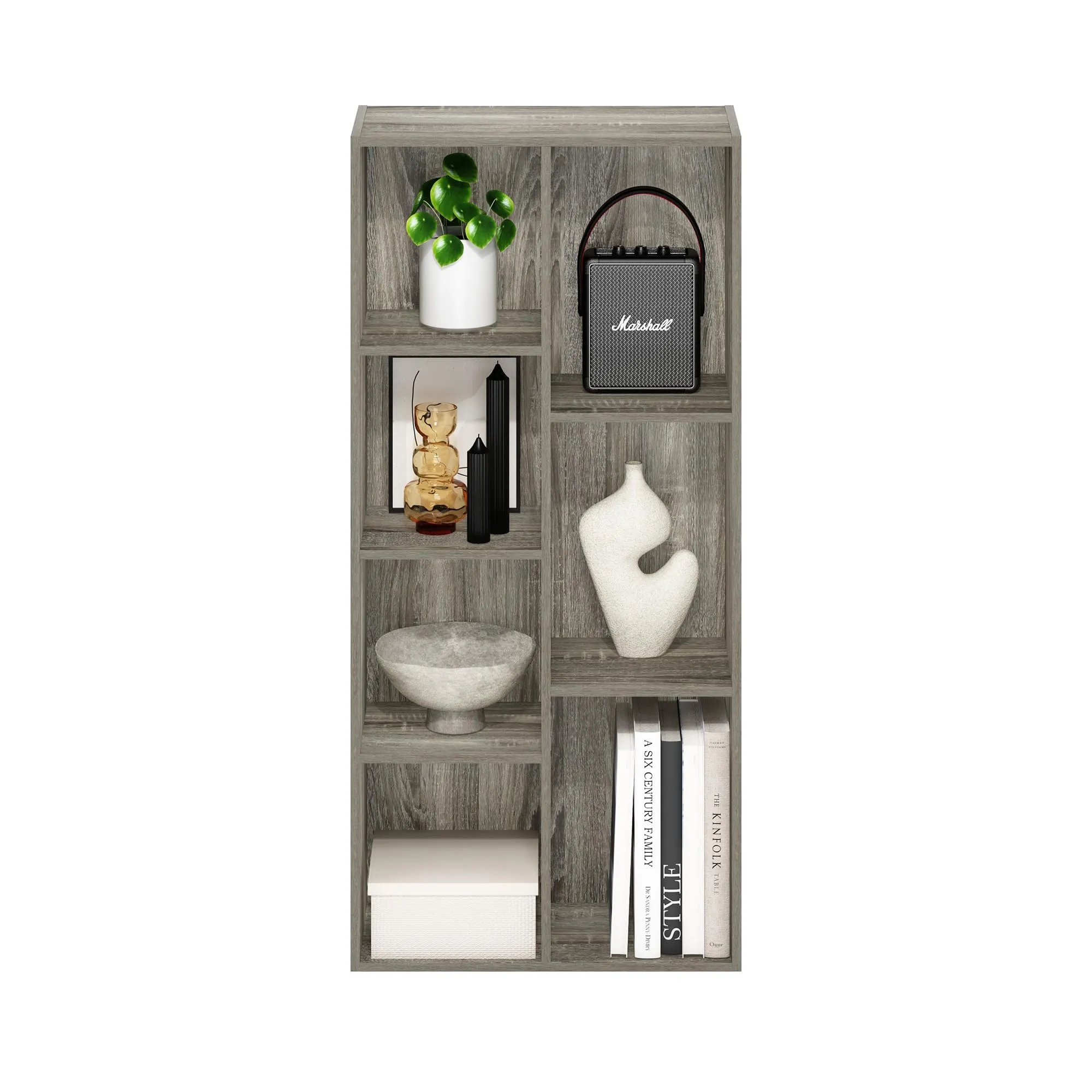 Furinno Luder Scaffale aperto reversibile a 7 cubi, Rovere Francese - immagine 5