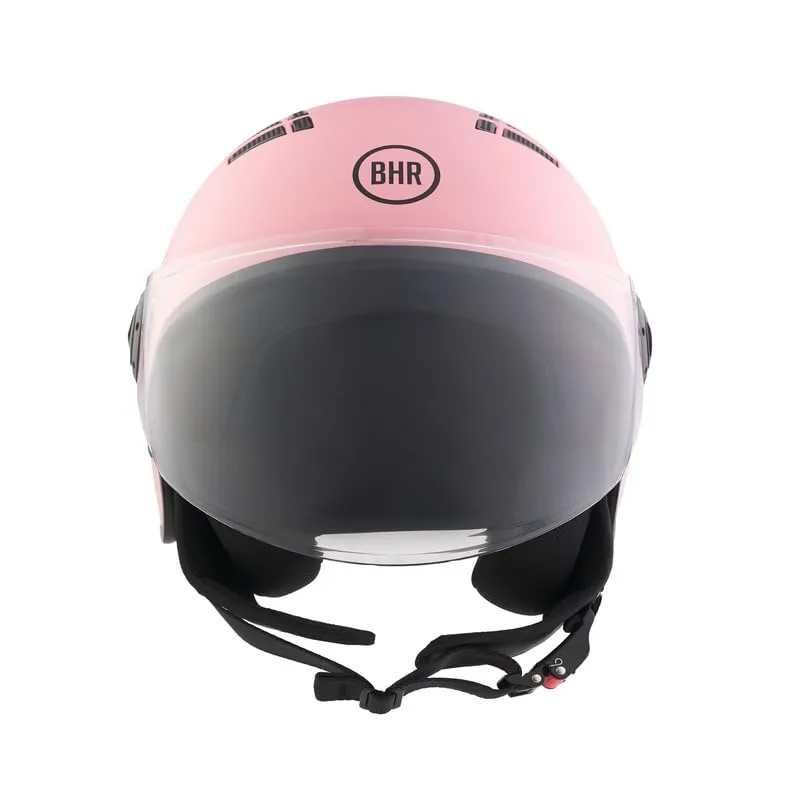BHR 834 Flow Demi-Jet Scooter Helmet, Rosa Opaco, XL - immagine 1