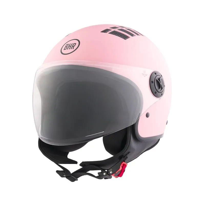 BHR 834 Flow Demi-Jet Scooter Helmet, Rosa Opaco, XL - immagine 3