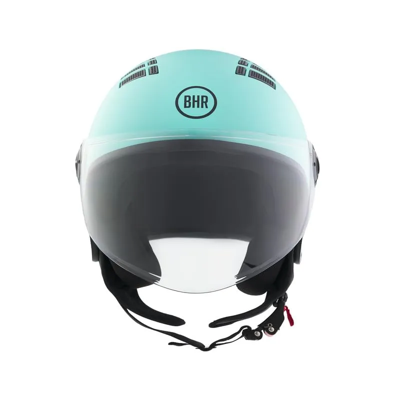 BHR 834 Flow Casco Demi-Jet Scooter, Celeste Opaco, XL - immagine 1