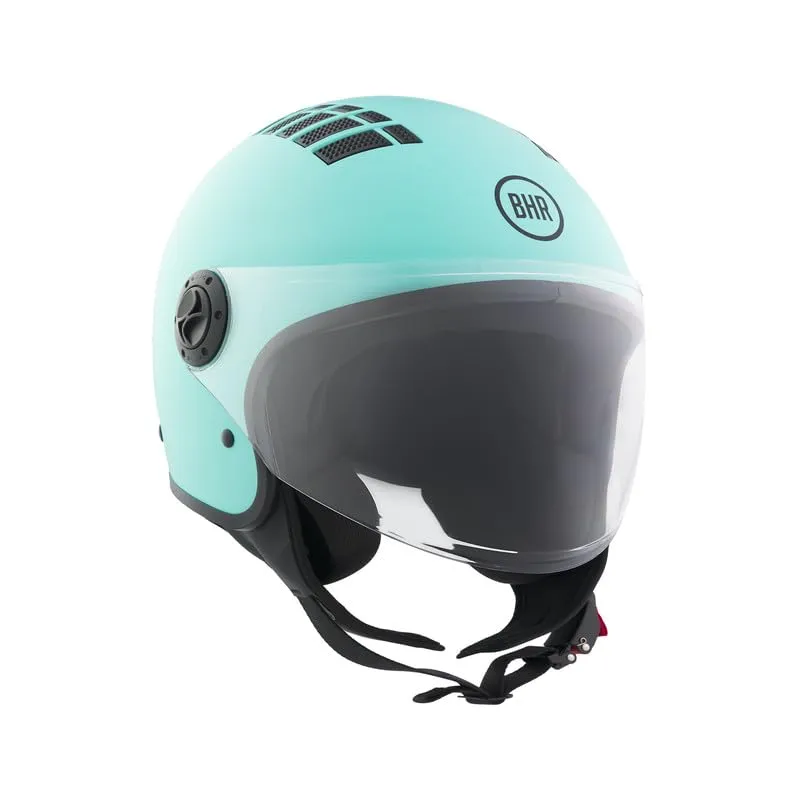 BHR 834 Flow Casco Demi-Jet Scooter, Celeste Opaco, XL - immagine 2