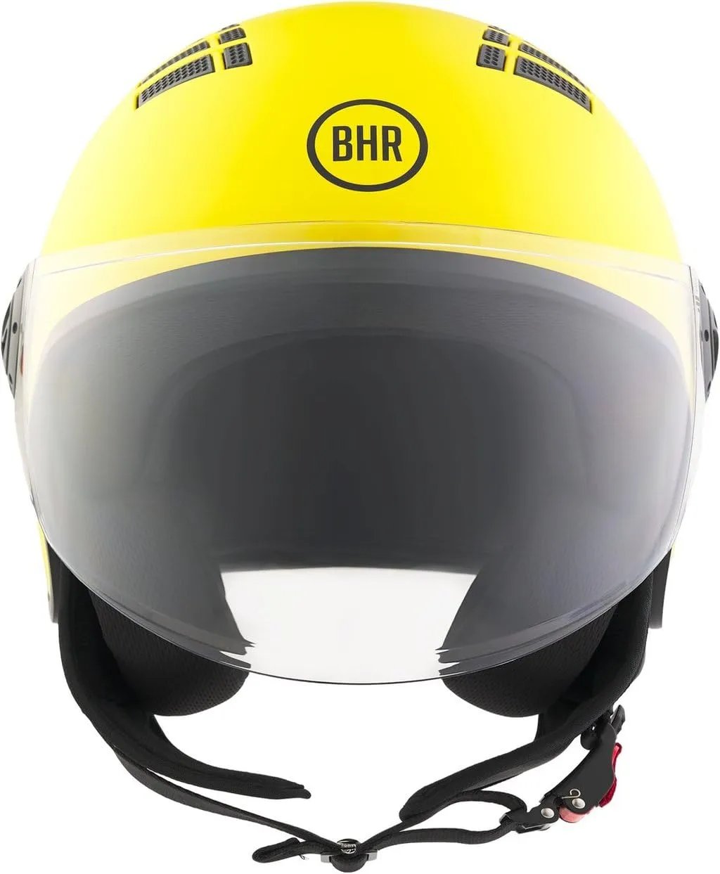 BHR 834 Flow Demi-Jet Scooter Helmet, Giallo Opaco, S - immagine 2