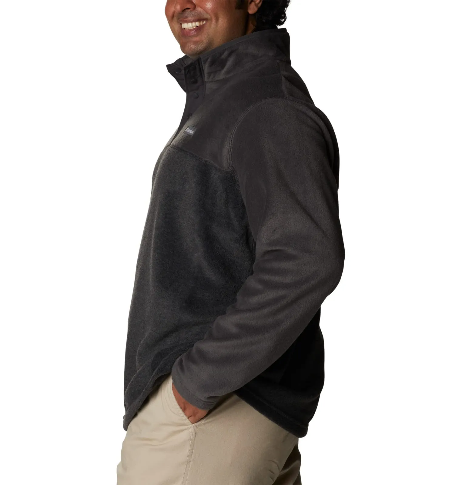Columbia Steens Mountain Half Snap II Men's Pullover - Charcoal Heather/Shark, Size S - immagine 8