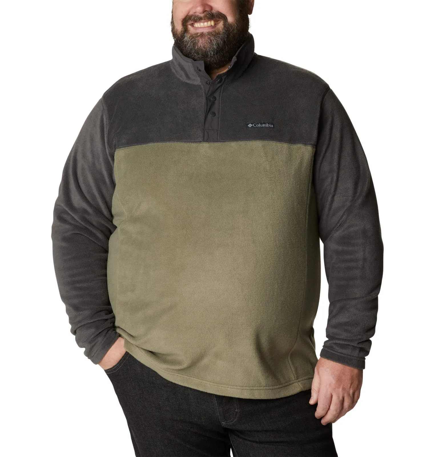 Columbia Steens Mountain Half Snap II Men's Pullover - Stone Green/Shark - immagine 6