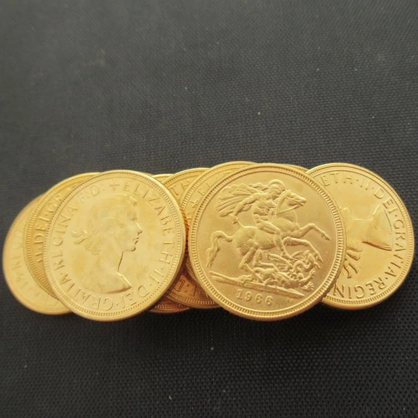 BoodLo Sterlina d'oro Britannica 1957-1968, 10 Monete Commemorative placcate in Oro, Replica 1967 - immagine 3