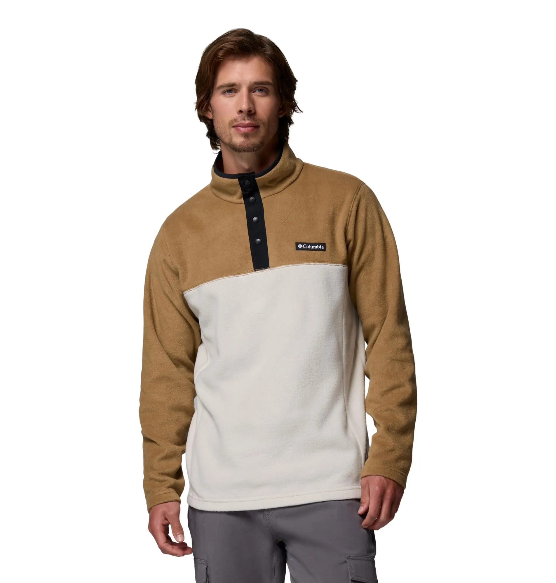 Columbia Steens Mountain Half Snap II Men's Fleece Pullover - Dark Stone, Delta, Black - XXL - immagine 1