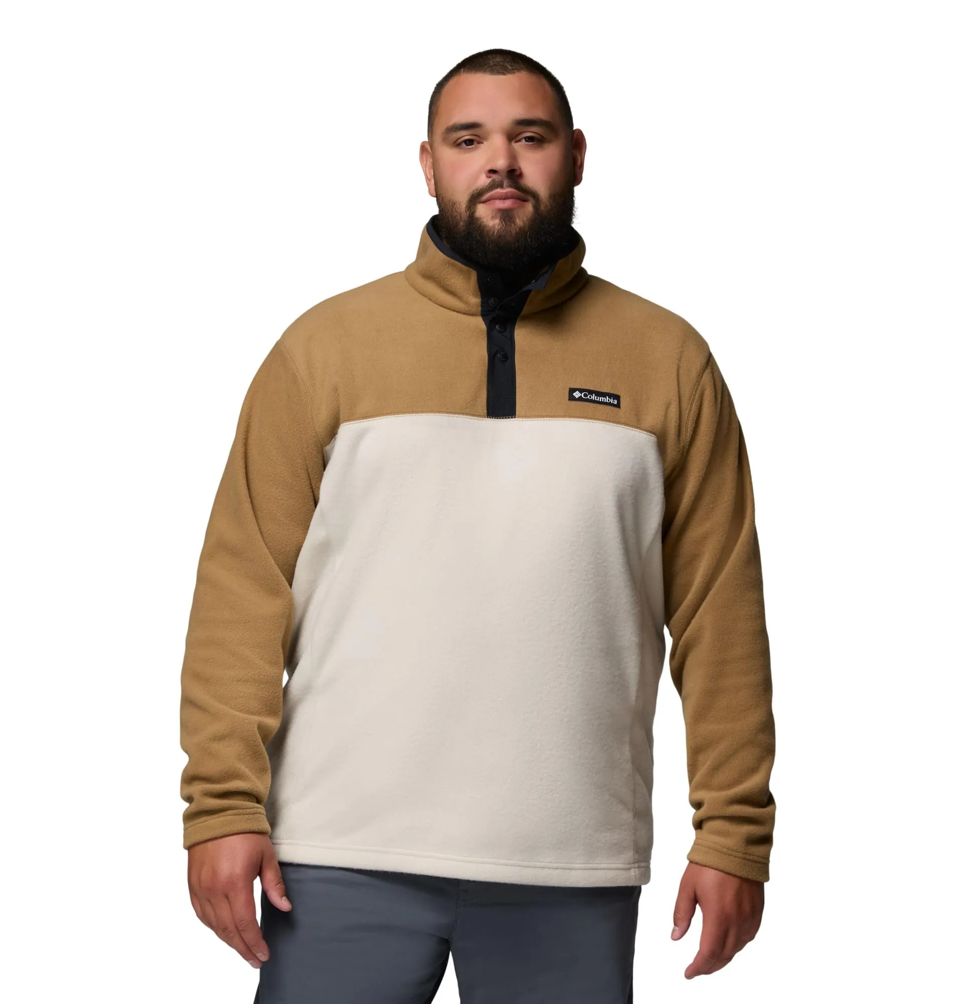 Columbia Steens Mountain Half Snap II Men's Fleece Pullover - Dark Stone, Delta, Black - XXL - immagine 5