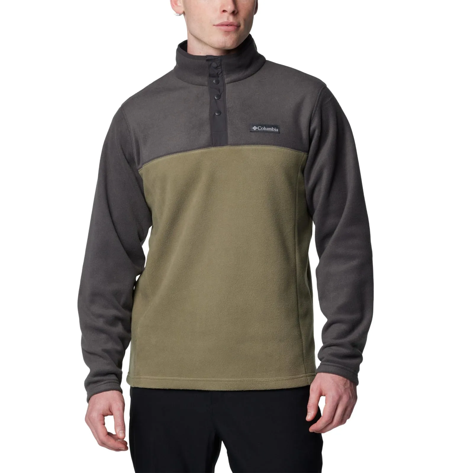 Columbia Steens Mountain Half Snap II Men's Pullover - Stone Green/Shark - XXL - immagine 5