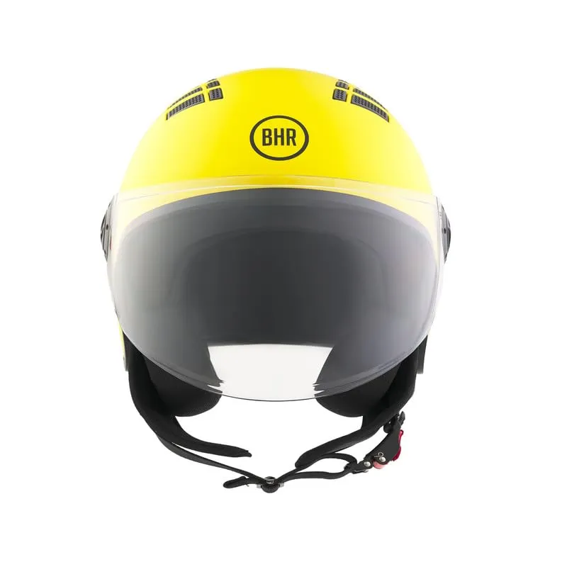 BHR 834 Flow Demi-Jet Scooter Helmet, Giallo Opaco, L - immagine 1