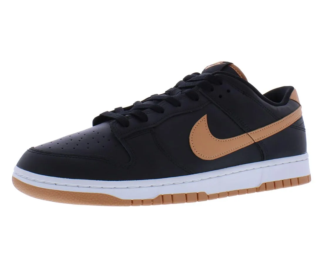 Nike Dunk Low Retro - Nero Ambra Marrone Bianco, 46 EU - immagine 1