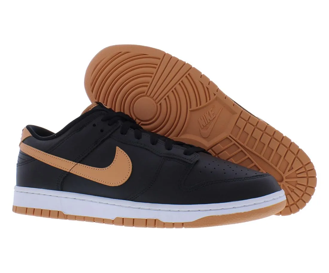 Nike Dunk Low Retro - Nero Ambra Marrone Bianco, 46 EU - immagine 2