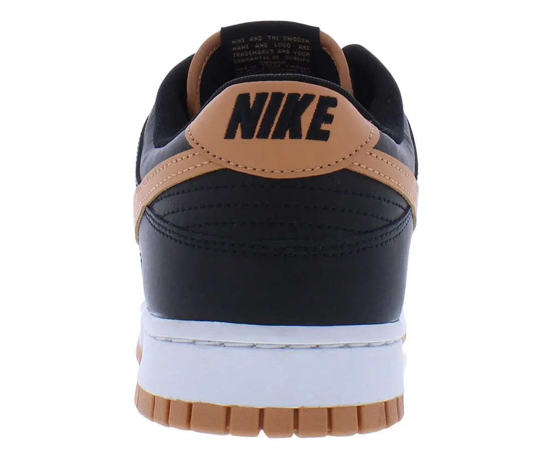 Nike Dunk Low Retro - Nero Ambra Marrone Bianco, 46 EU - immagine 4