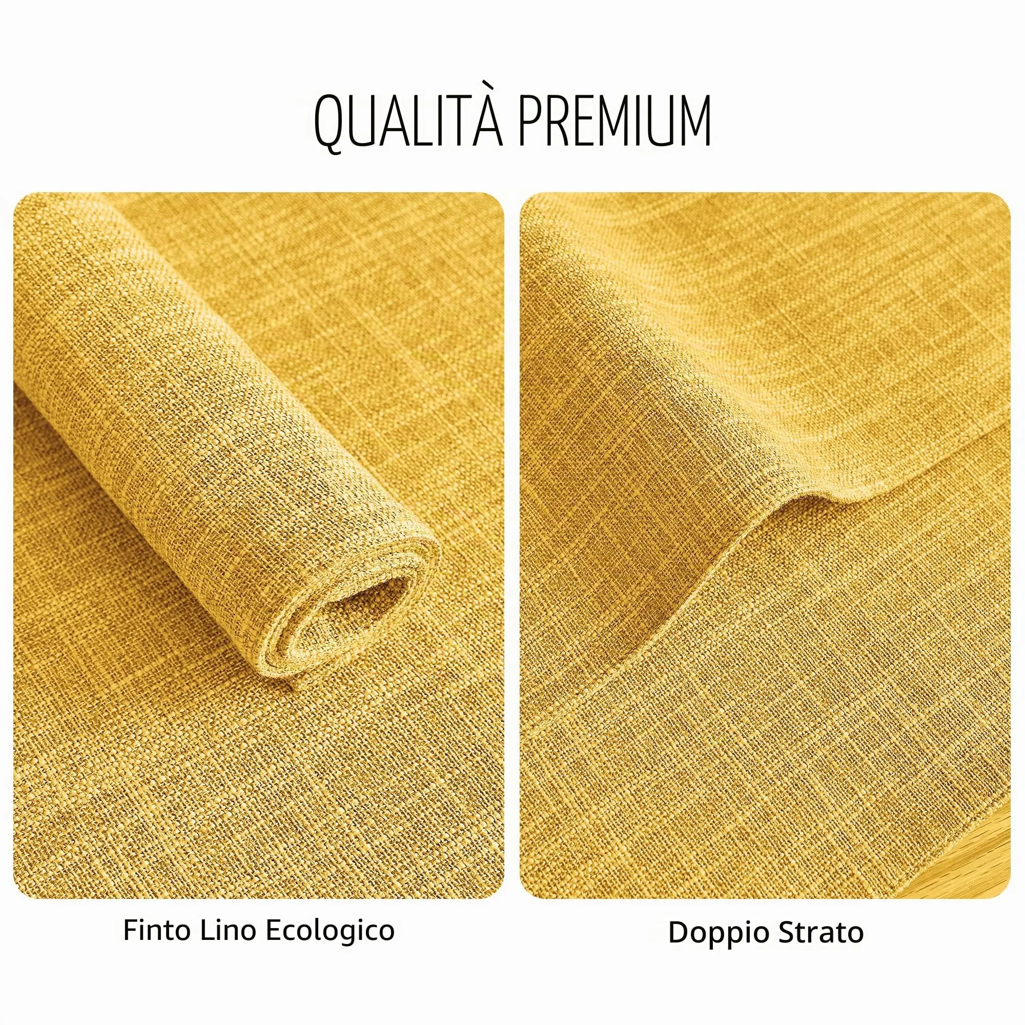 Softalker Tovagliette in finto lino, set di 8, 30,5 x 45,7 cm, resistenti al calore e lavabili - immagine 4