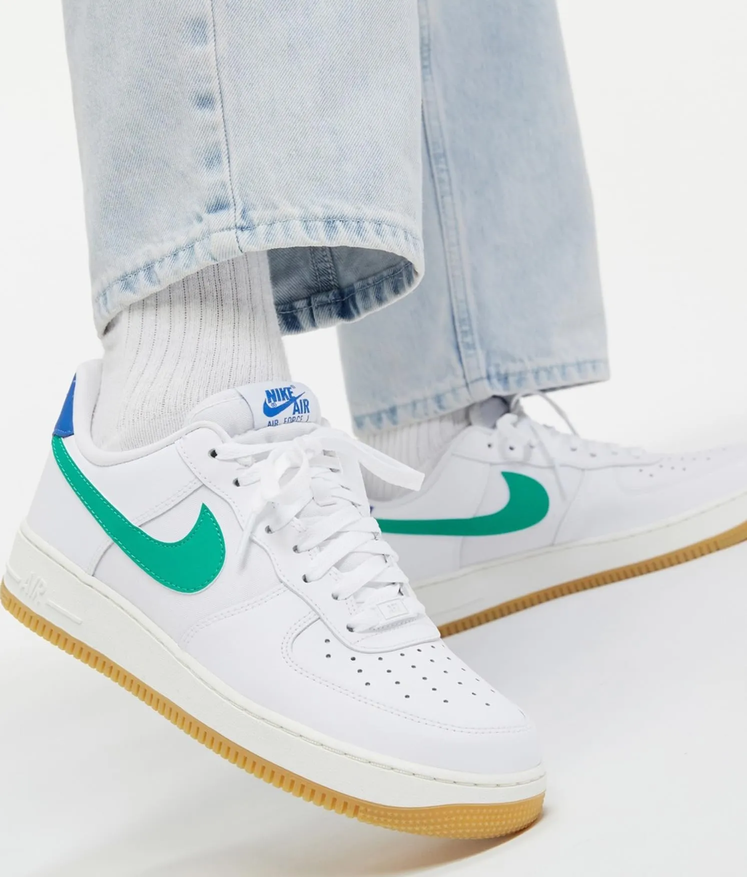 Nike Air Force 1 '07 Bianco Verde DD8959 11 - immagine 9