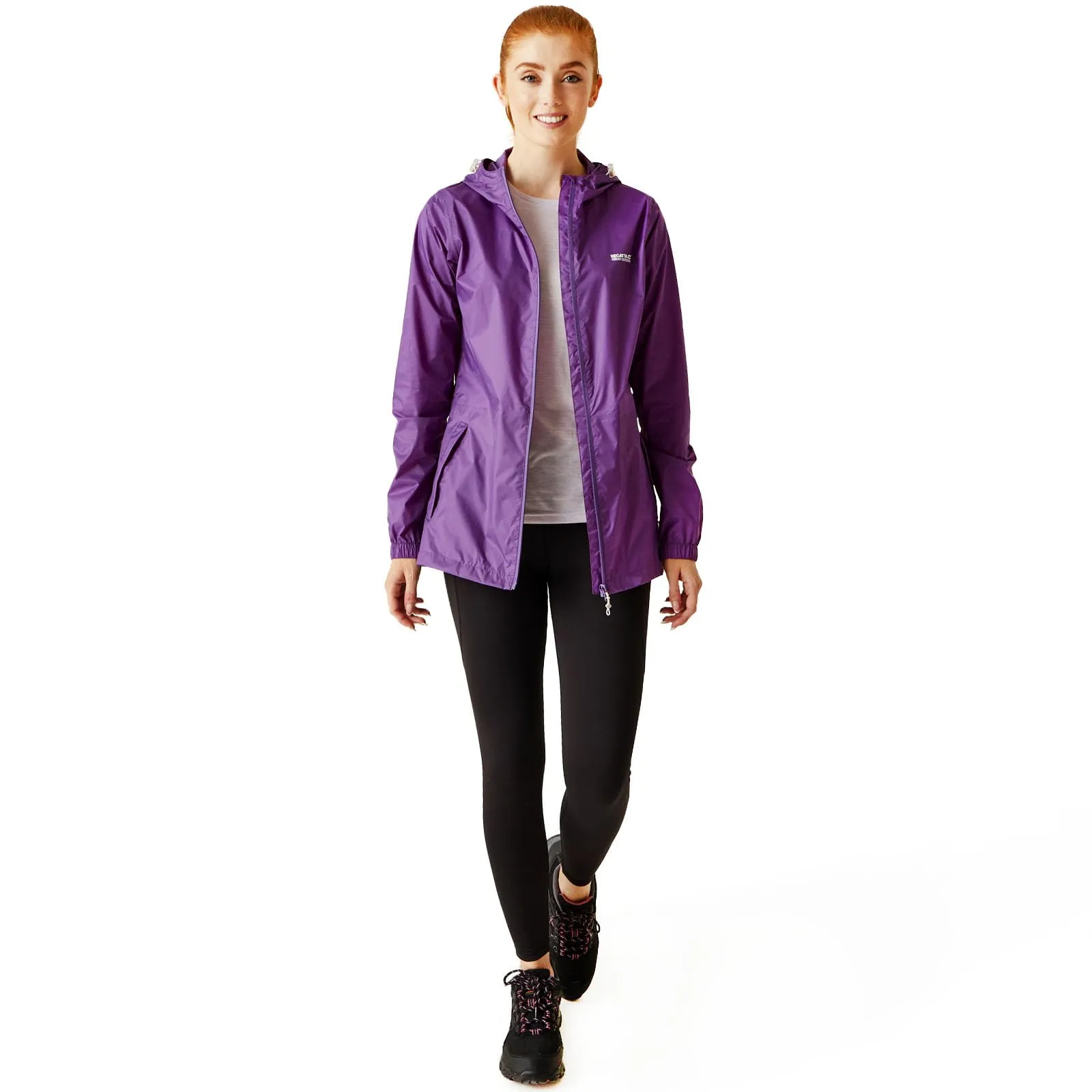 Regatta Women's Pack It III Waterproof Shell Jacket, Sunset Purple - immagine 6