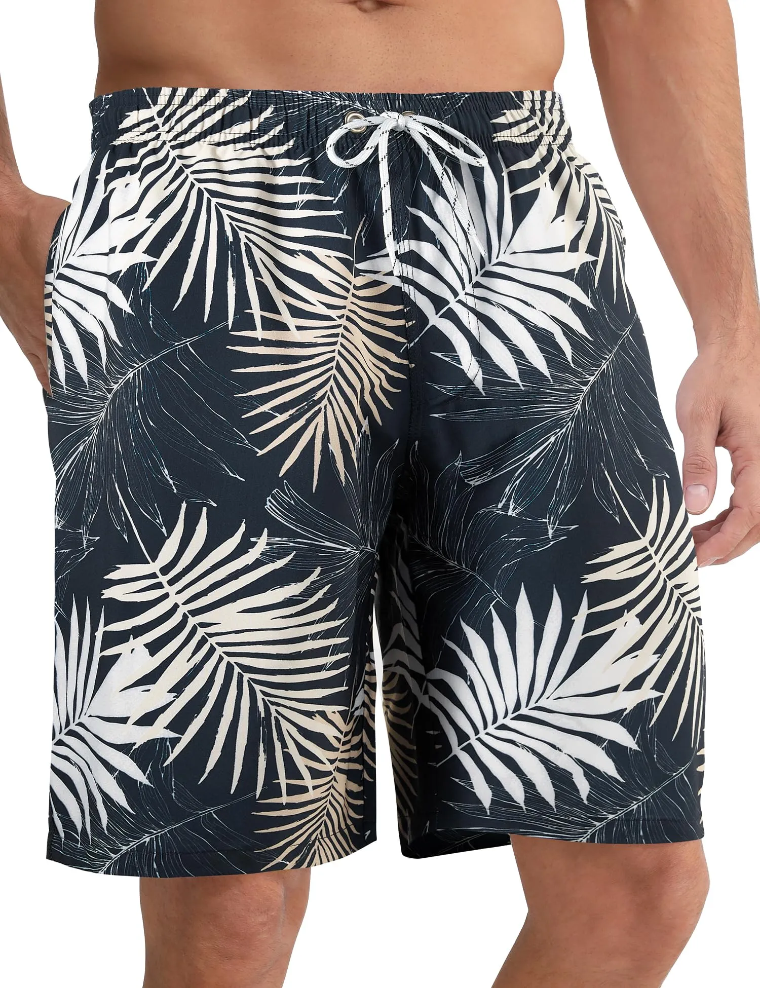 APTRO Pantaloncini da Bagno Uomo Stampa Hawaiana Lavanda MK292 2XL - immagine 1