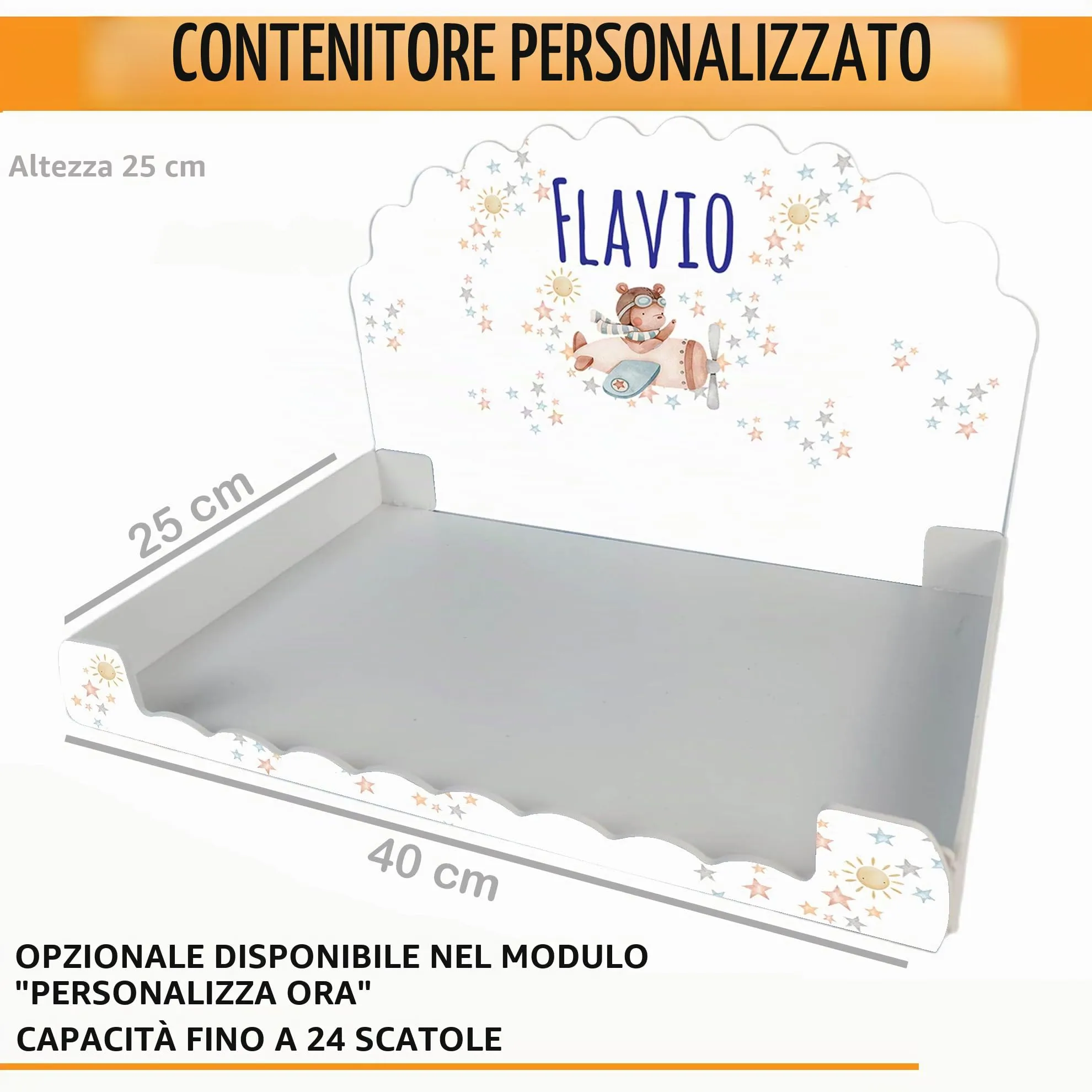 PV Grafik Scatoline Portaconfetti Nascita e Battesimo Personalizzate, 24+24 con Bigliettino e Nastrino, Tunna63 - immagine 3