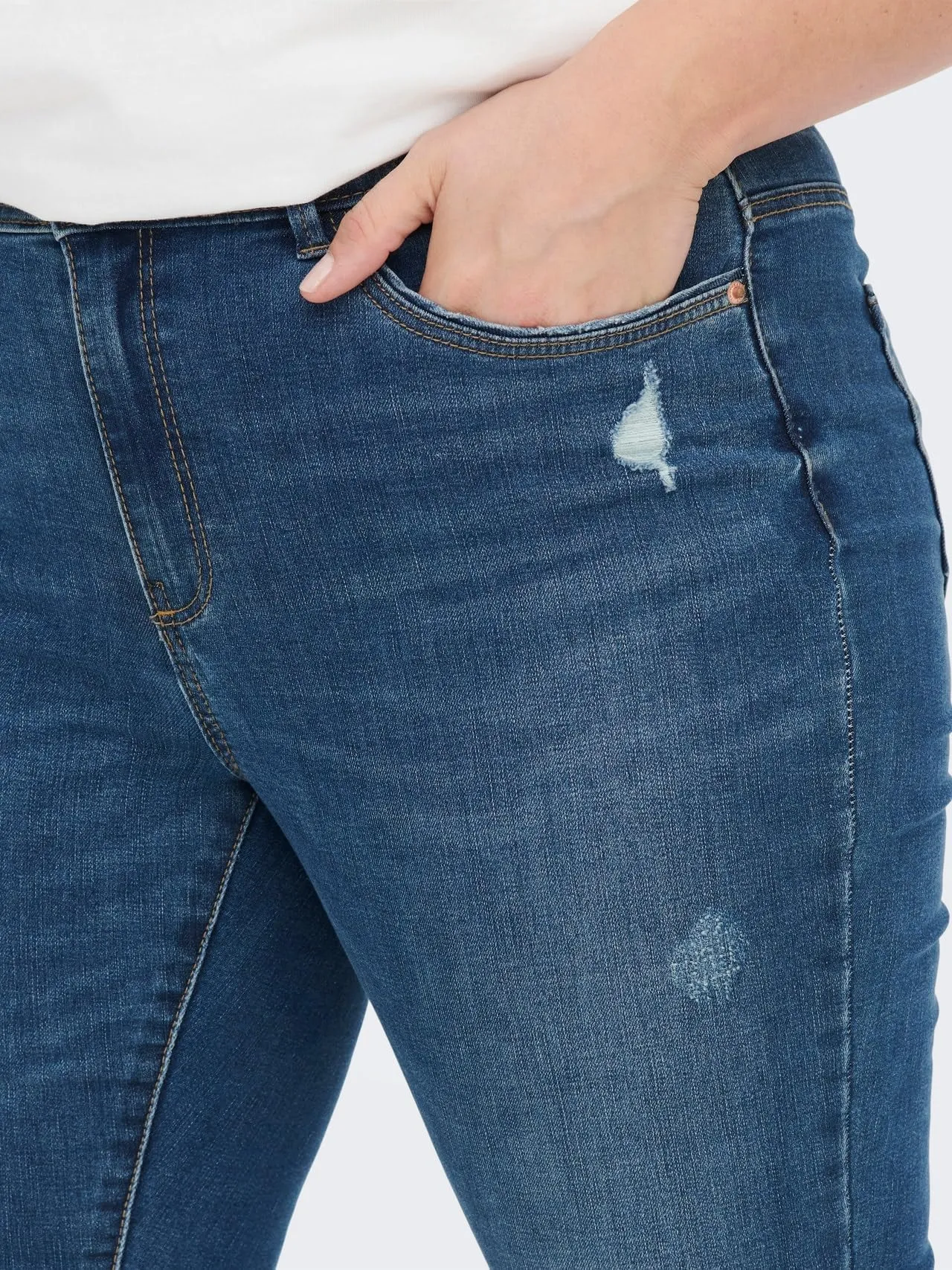 ONLY Mid Skinny Denim BJ370 Noos, Media Blu Denim, XS x 30L - immagine 6