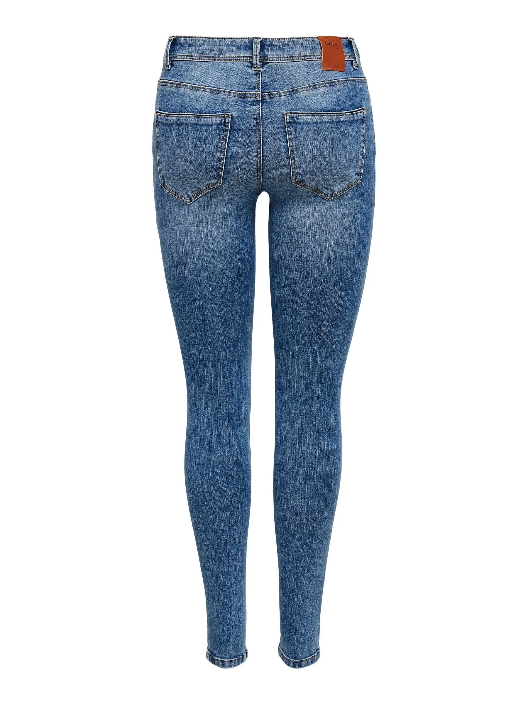 ONLY Vita Media Skinny Fit Jeans - Medium Blue Denim, M/34 - immagine 3