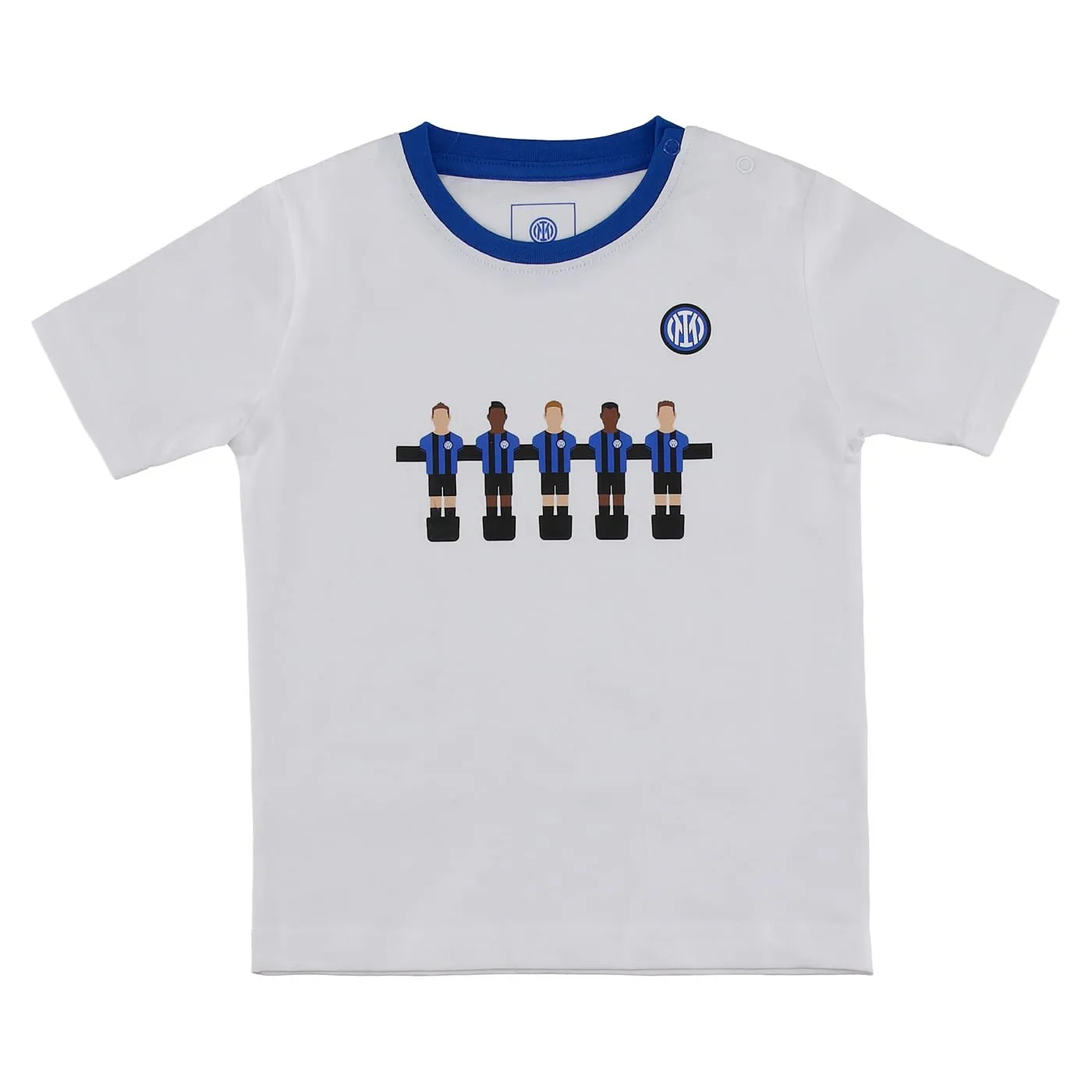 Inter Set neonato T-shirt e pantaloncino corto, Unisex 0-24 mesi, 100% cotone - immagine 2