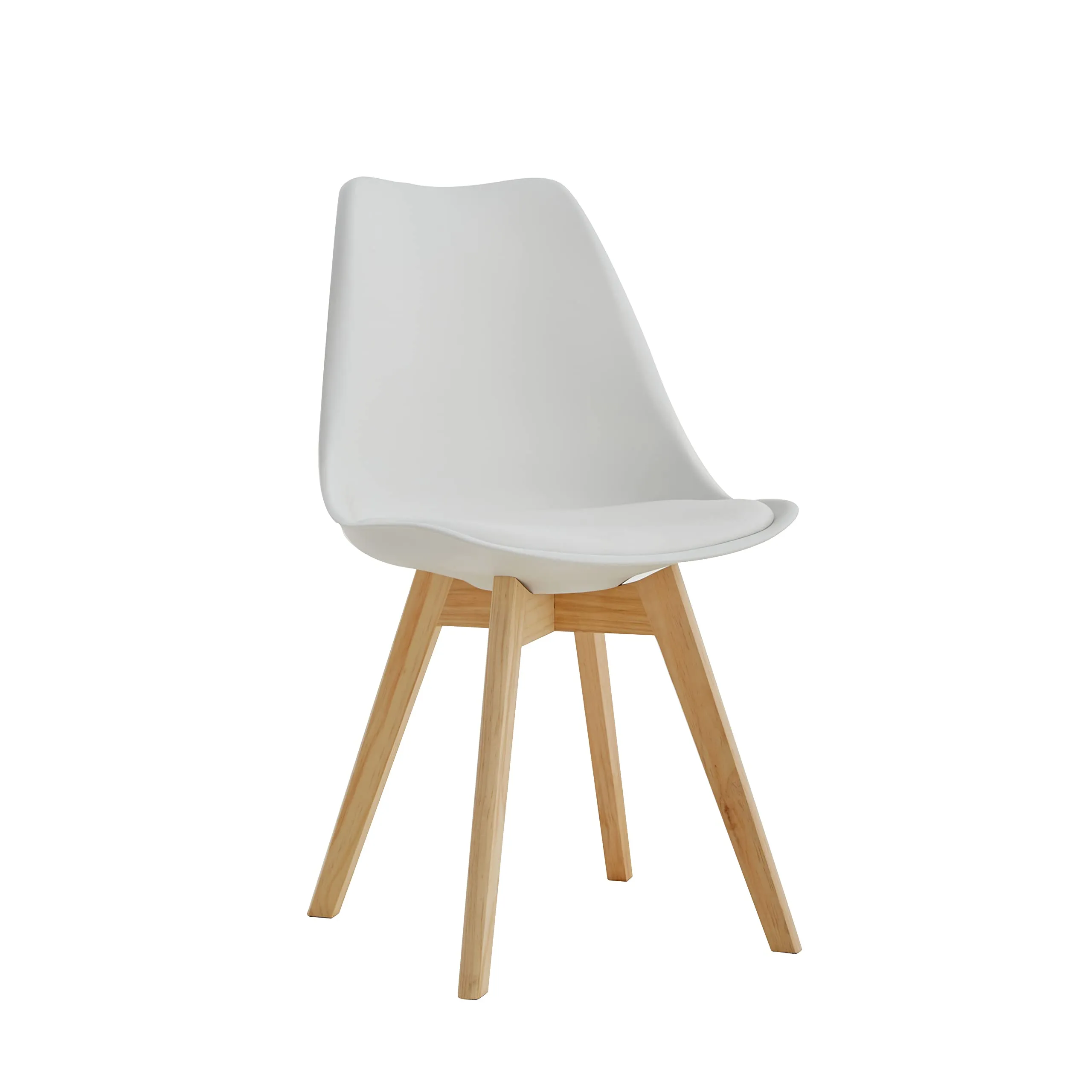 GrandCA HOME Set di 6 Sedie da Pranzo e Cucina con Gambe in Legno di Pino, Bianco-PE - immagine 8