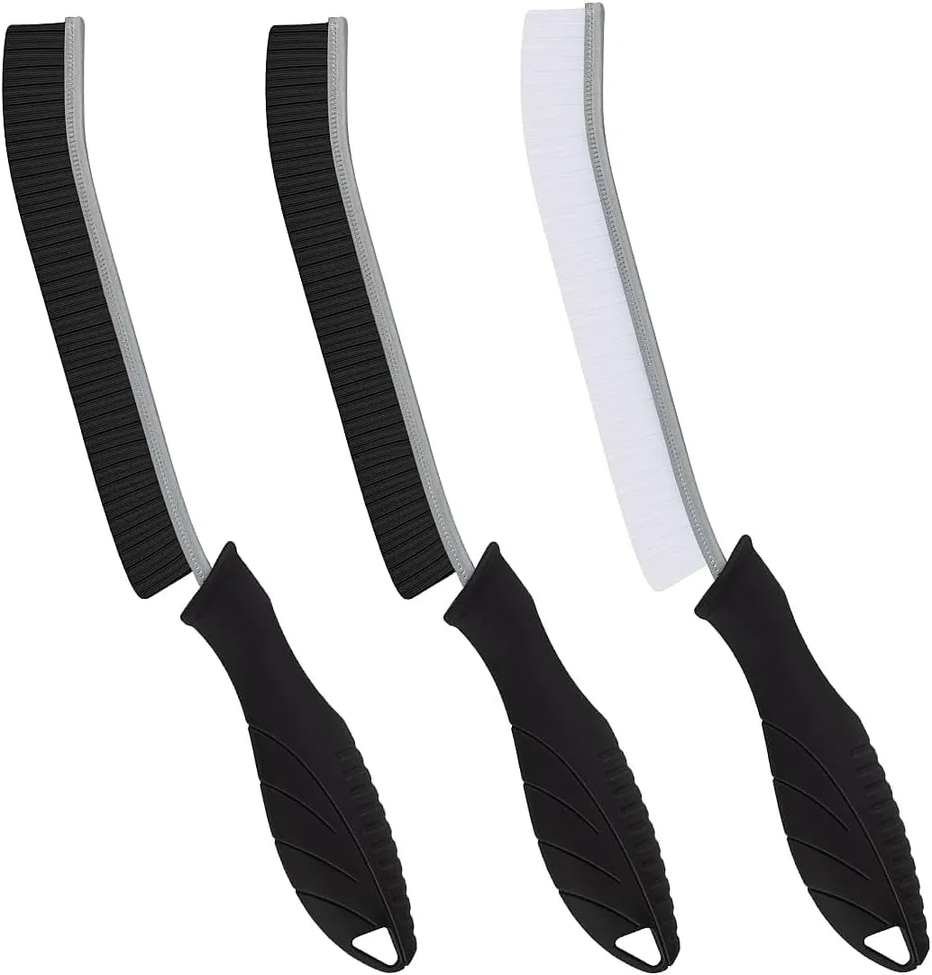 SXhyf Spazzole per Pulizia Fughe e Fessure con Setole Dure, Set da 3 Pezzi - immagine 1
