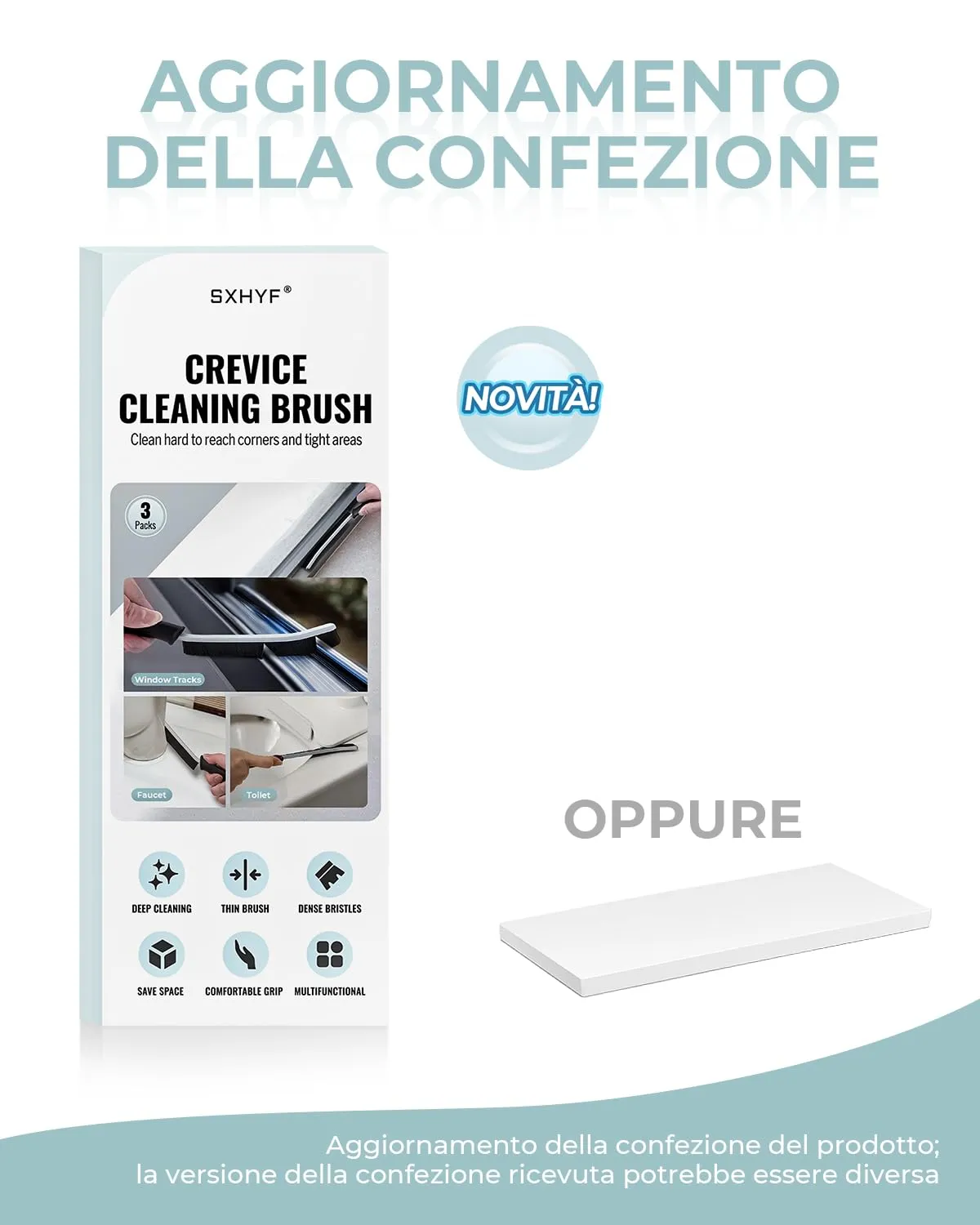 SXhyf Spazzole per Pulizia Fughe e Fessure con Setole Dure, Set da 3 Pezzi - immagine 9