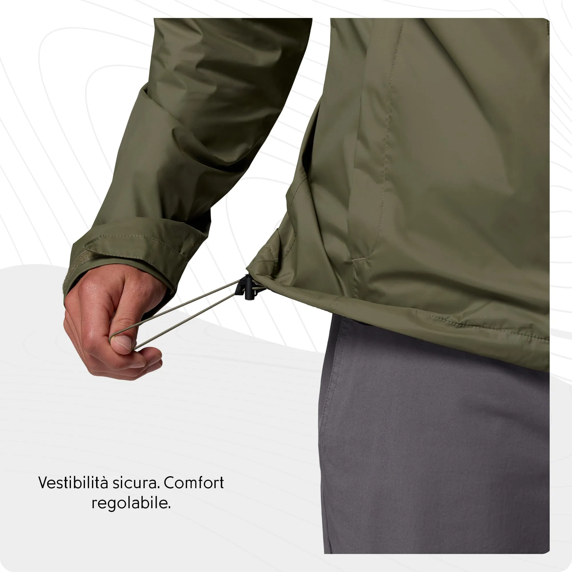 Columbia Watertight II Jacket Uomo, Stone Green, S - immagine 8