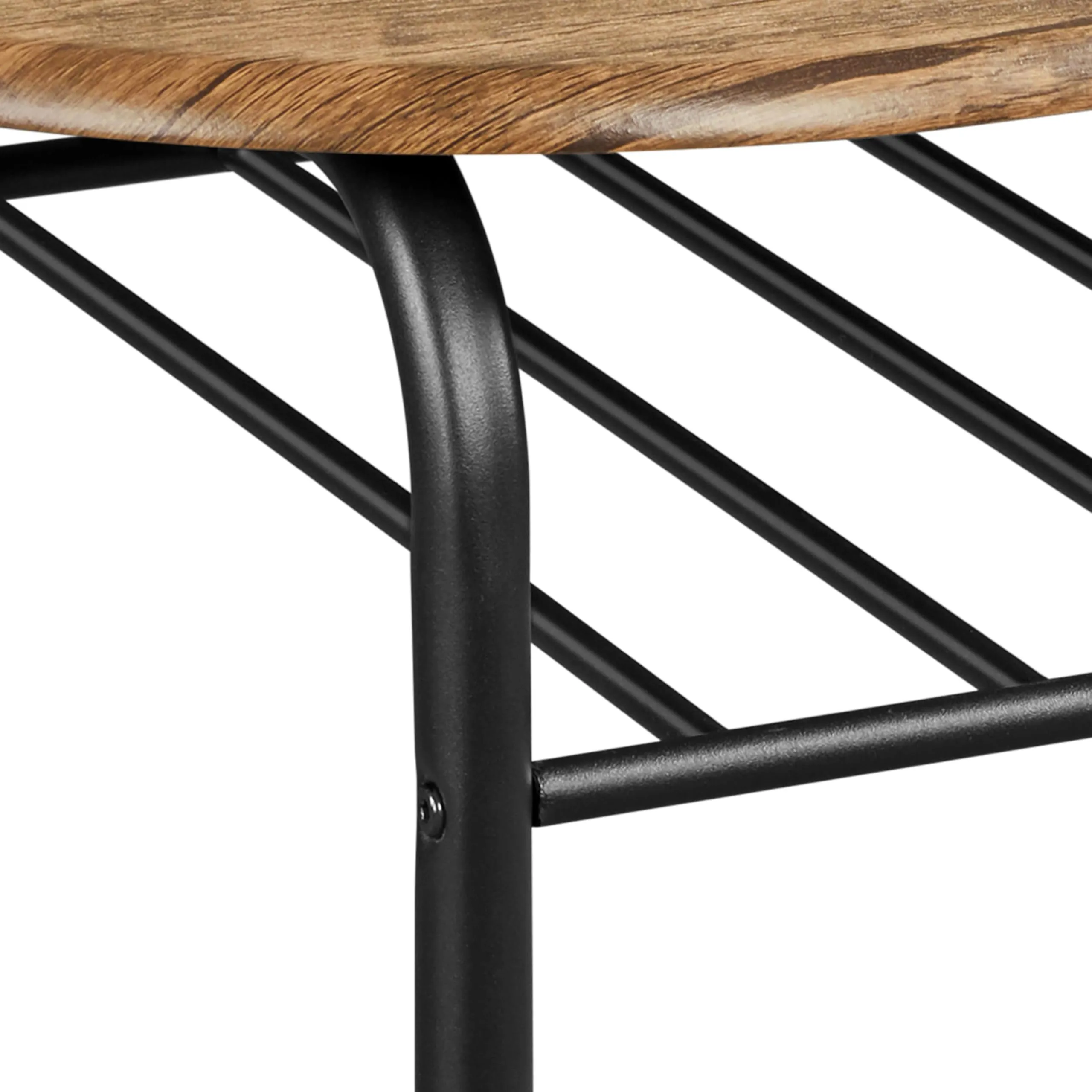 Yaheetech Set Tavolo e 2 Sedie Sala da Pranzo Mobili da Bar, Marrone Retro - immagine 6