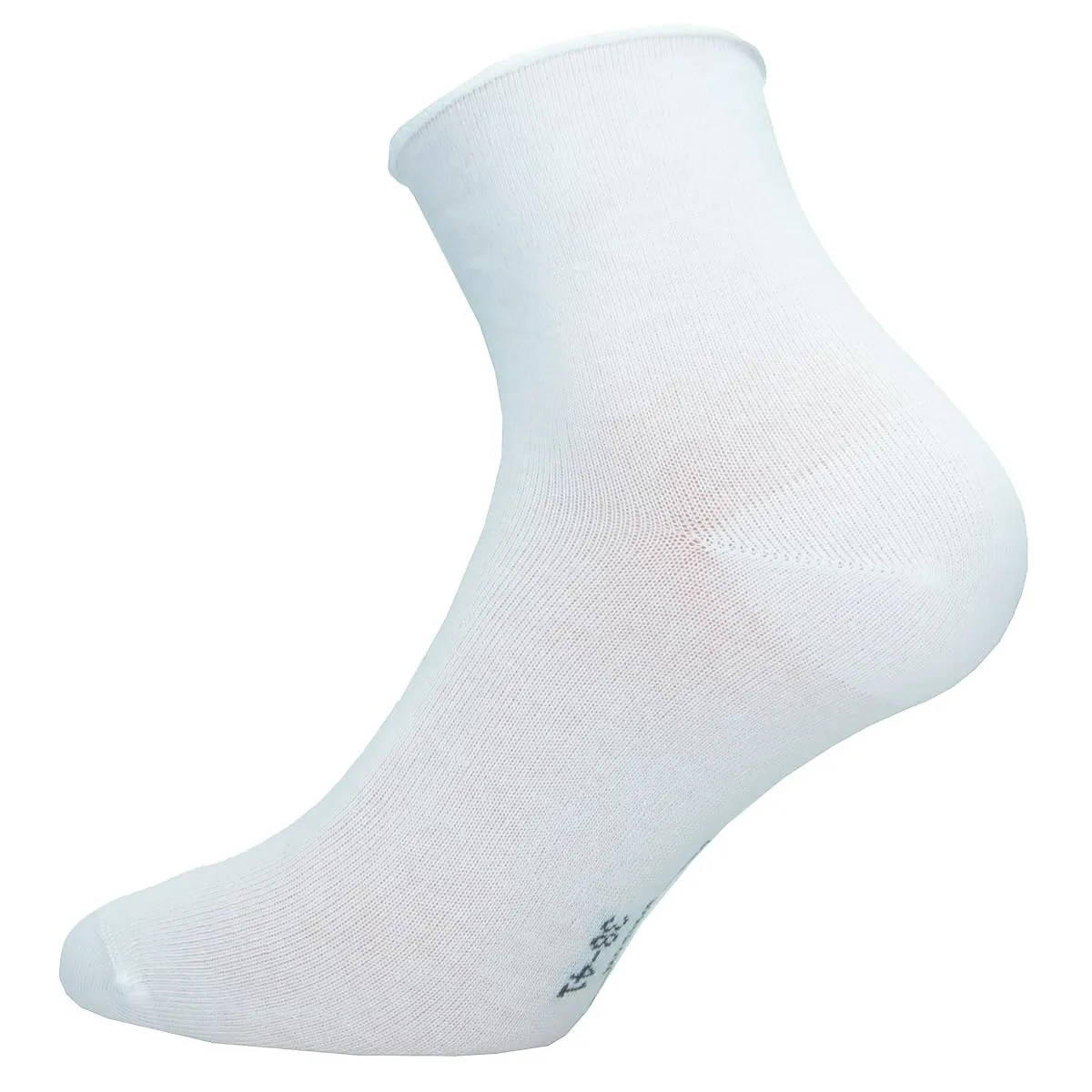 Lonsdale Quarter 6 Paia di Calzini sopra la Caviglia, Cotone, Bianco Roll Cuff, 38-41 - immagine 3