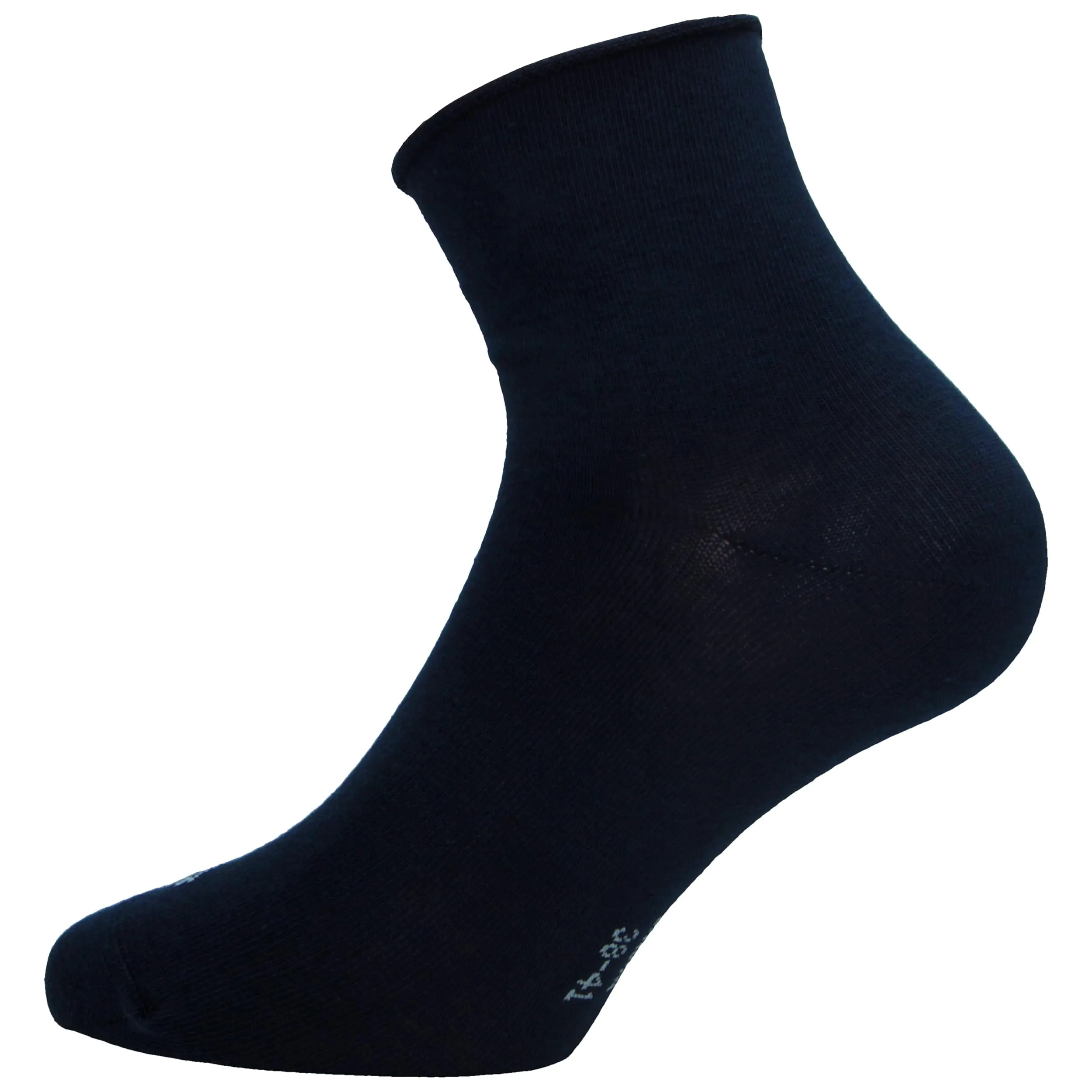 Lonsdale Quarter 6 Paia di calzini sopra la caviglia, Cotone, Blu Roll Cuff, 38-41 - immagine 3