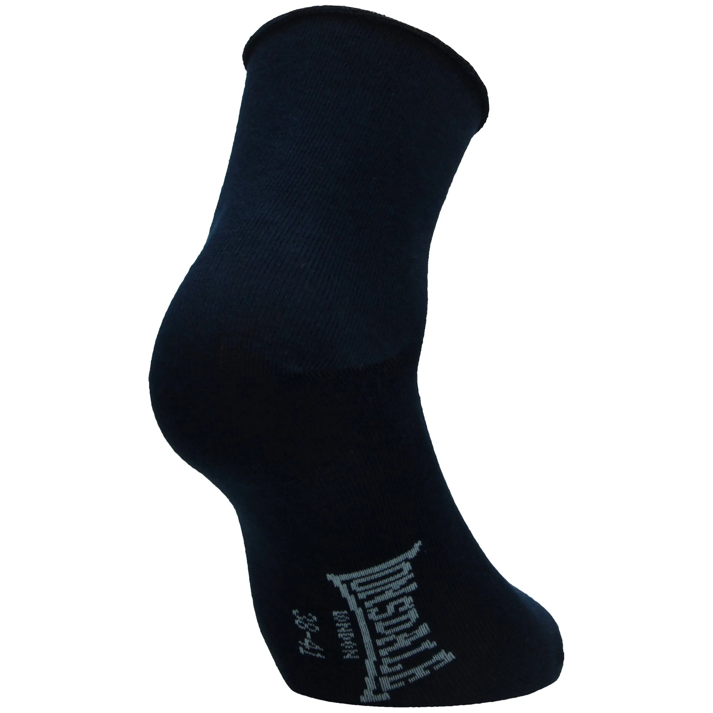 Lonsdale Quarter 6 Paia di calzini sopra la caviglia, Cotone, Blu Roll Cuff, 38-41 - immagine 4