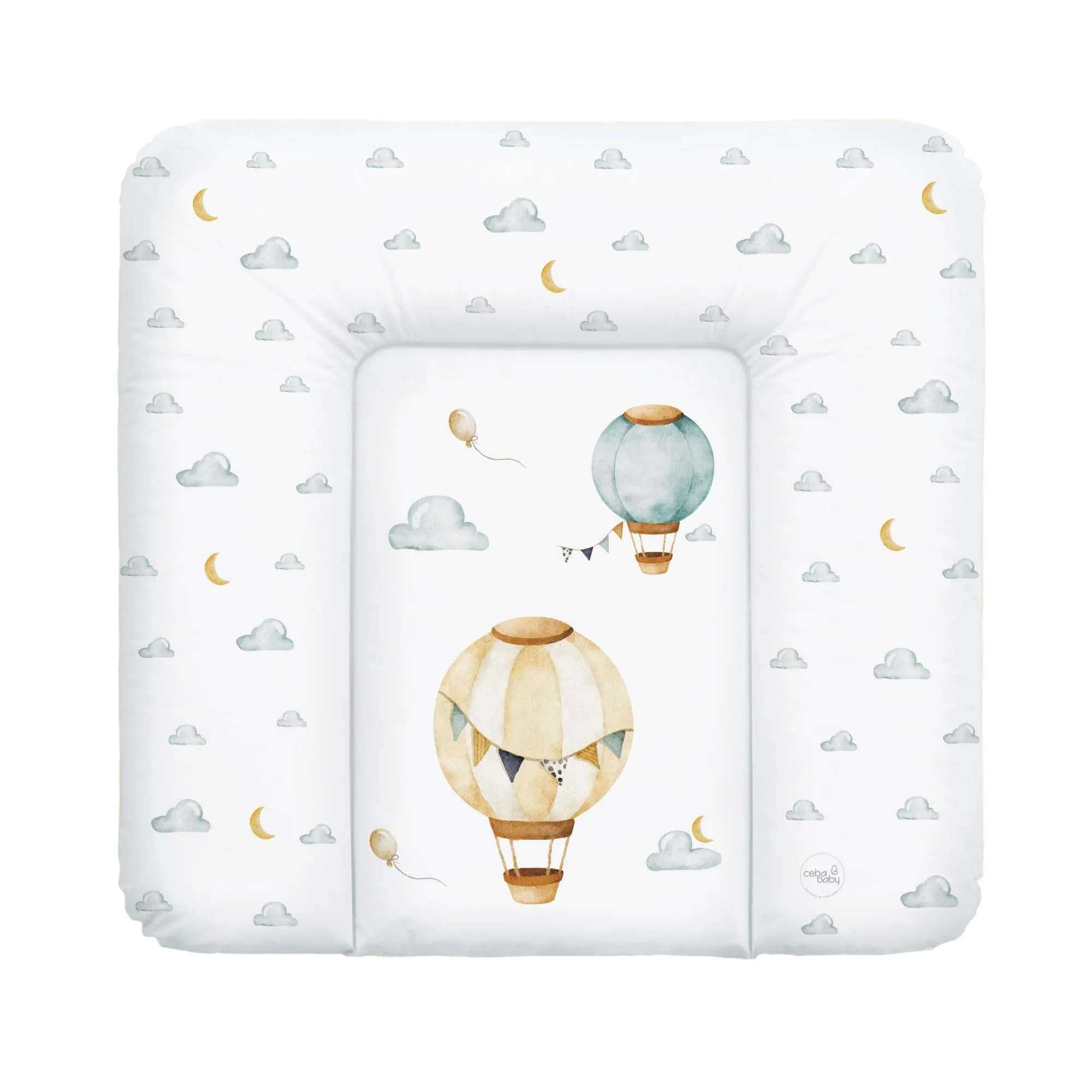 Ceba Baby Fasciatoio Materassino Lavabile e Impermeabile, Certificato Öko-Tex, 75x72 cm, Palloncini - immagine 1