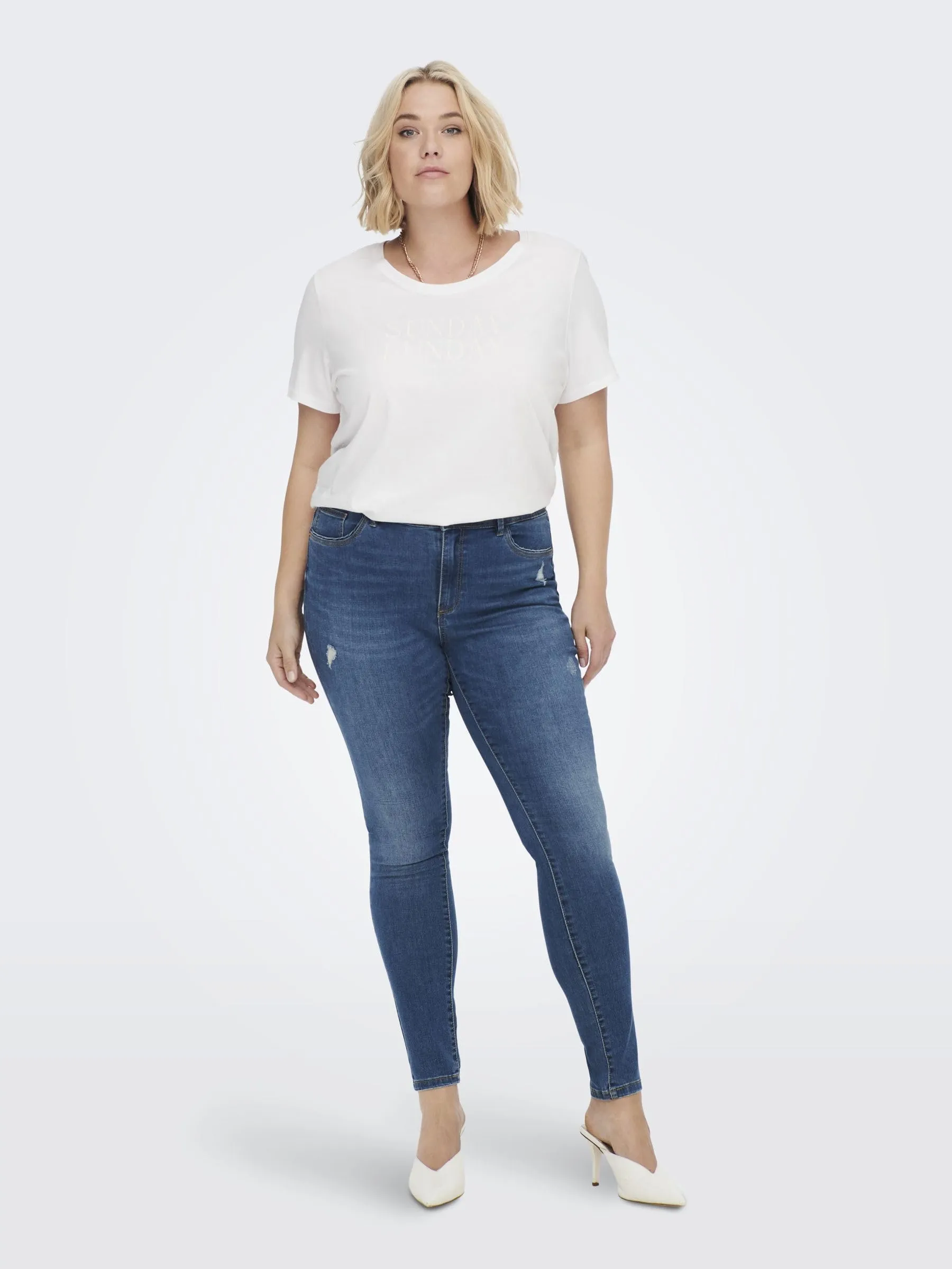 ONLY Mid Skinny Denim BJ370 Noos, Media Blu Denim, W(S) x 30L - immagine 6