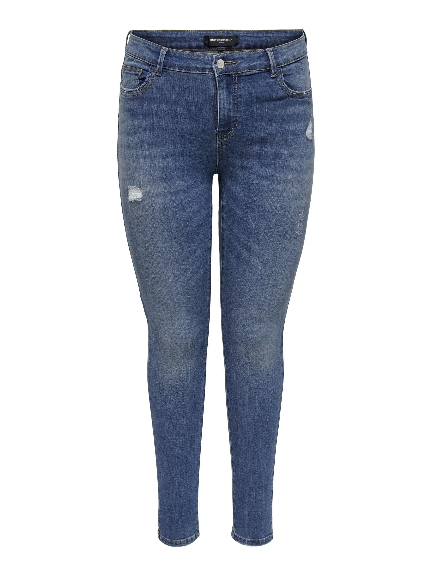 ONLY Women's Mid-Rise Skinny Jeans, Medium Blue Denim, W(L) x 32L - immagine 1
