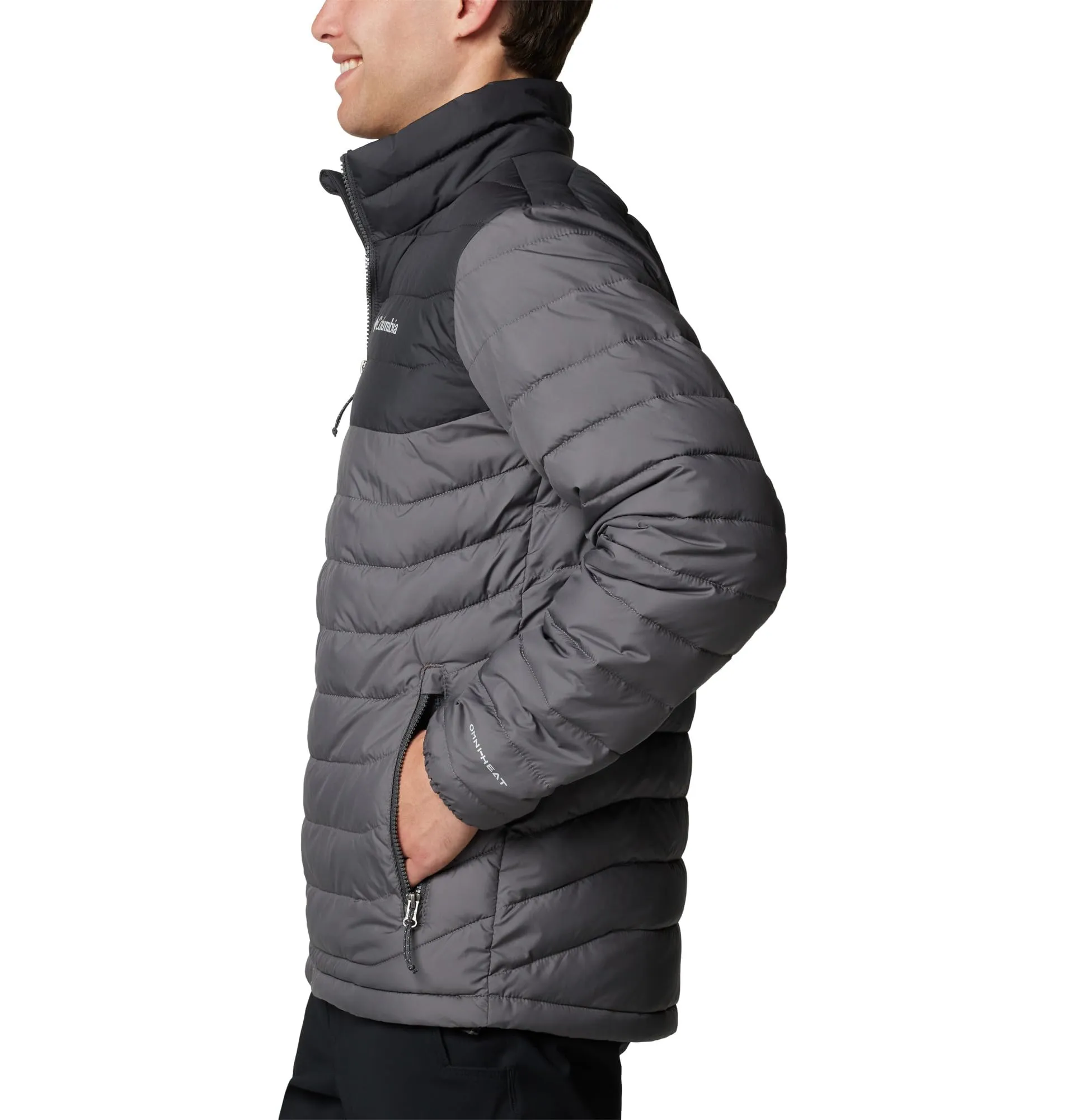 Columbia Powder Lite II Jacket da uomo - City Grey/Shark - immagine 4