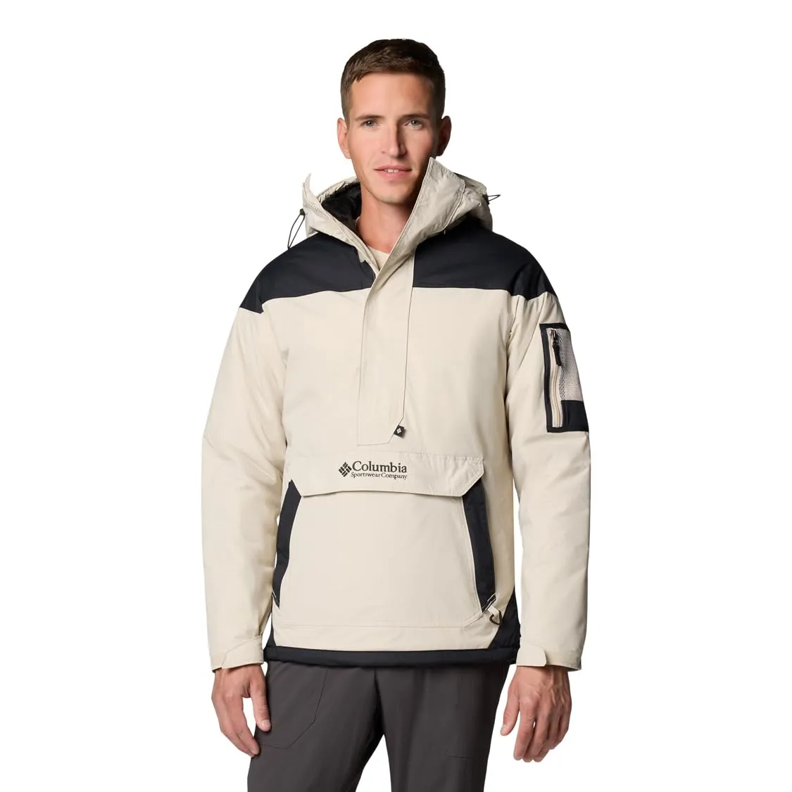 Columbia Challenger II Giacca Pull-over da Uomo - Dark Stone/Black - M - immagine 1