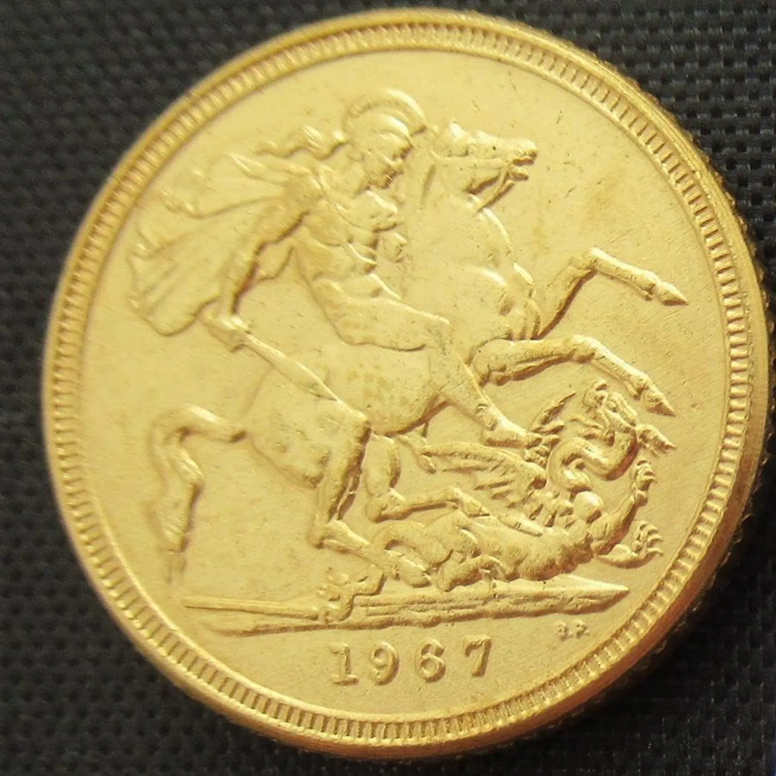 BoodLo Sterlina d'oro Britannica 1965, 10 Monete Commemorative Replica Placcate in Oro - immagine 6