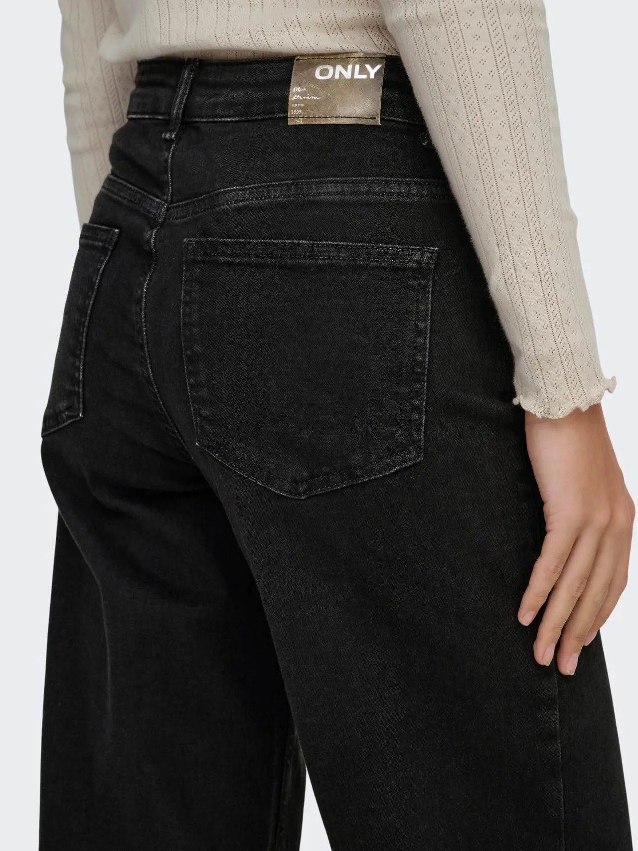 ONLY Pantaloni Jean Donna, Nero Slavato, M / 34L - immagine 7