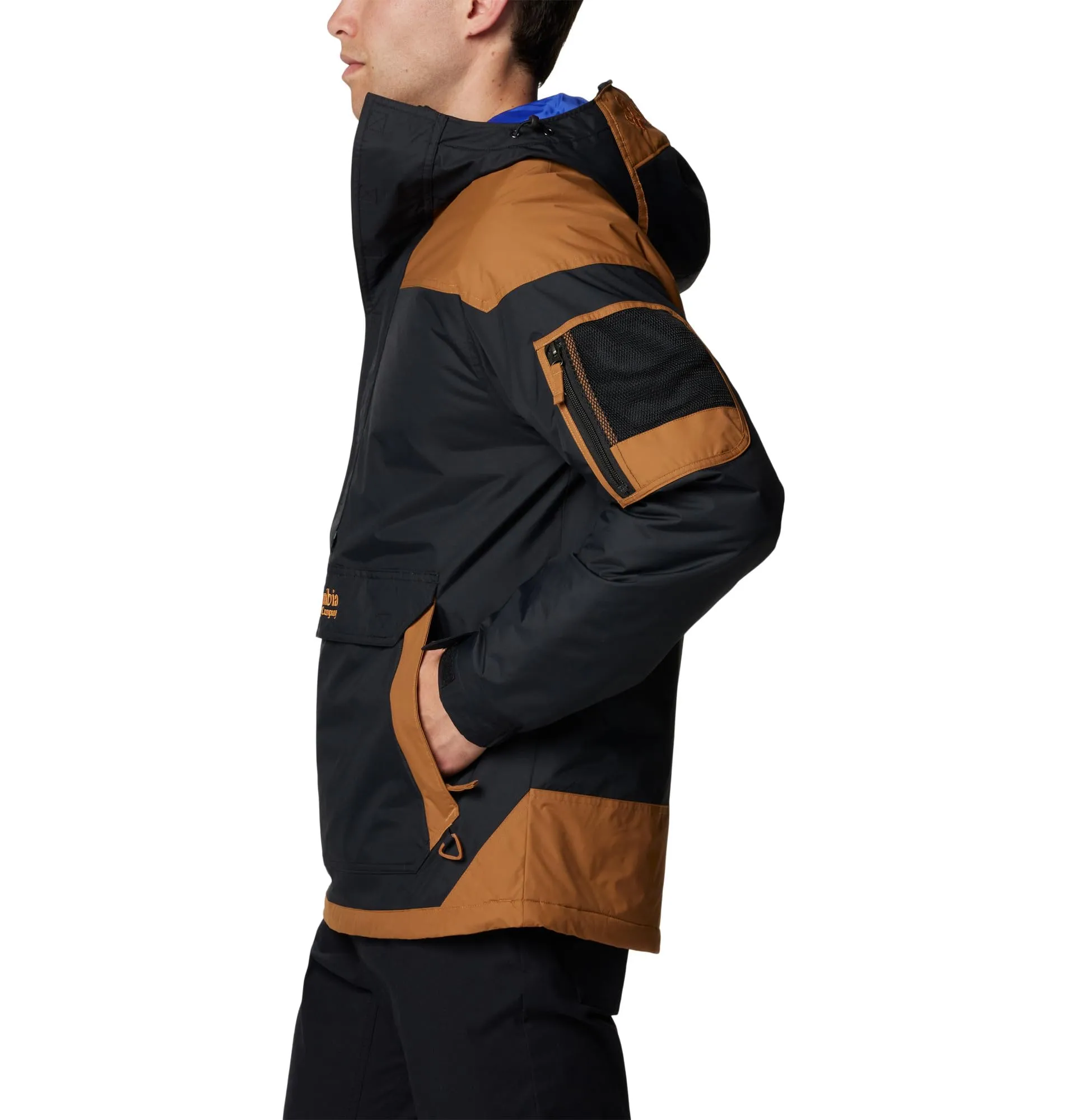 Columbia Challenger II Giacca Pull-over da Uomo - Nero/Camel Brown, Taglia S - immagine 3