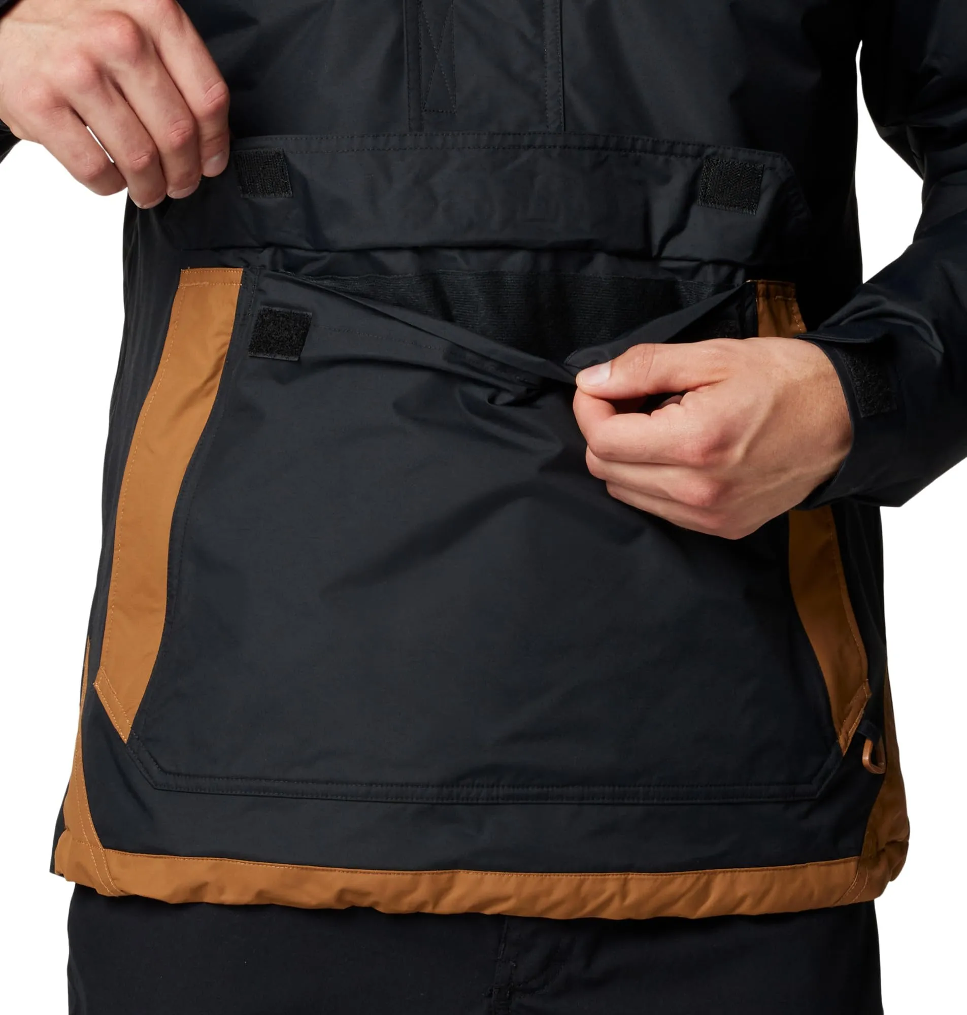 Columbia Challenger II Giacca Pull-over da Uomo - Nero/Camel Brown, Taglia S - immagine 6
