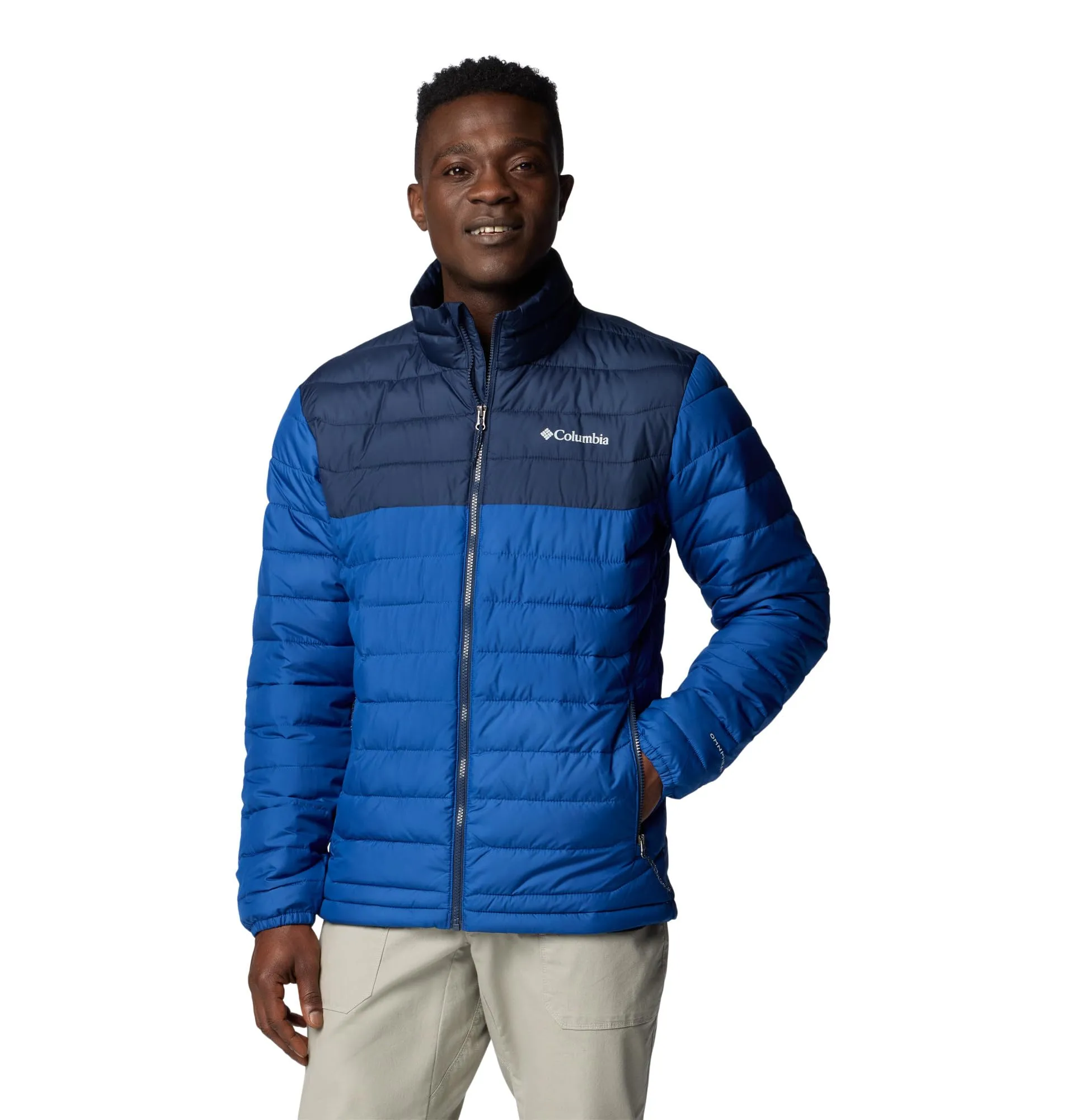 Columbia Powder Lite 2 Jacket, Mountain Blue/Collegiate Navy, L - immagine 1