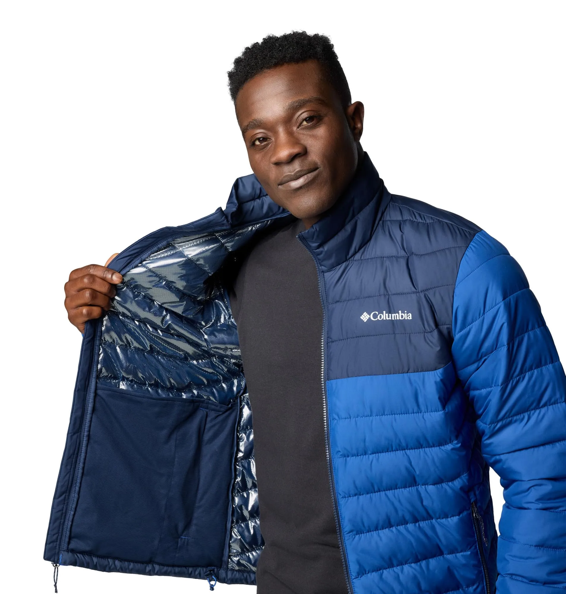 Columbia Powder Lite 2 Jacket, Mountain Blue/Collegiate Navy, XXL - immagine 6