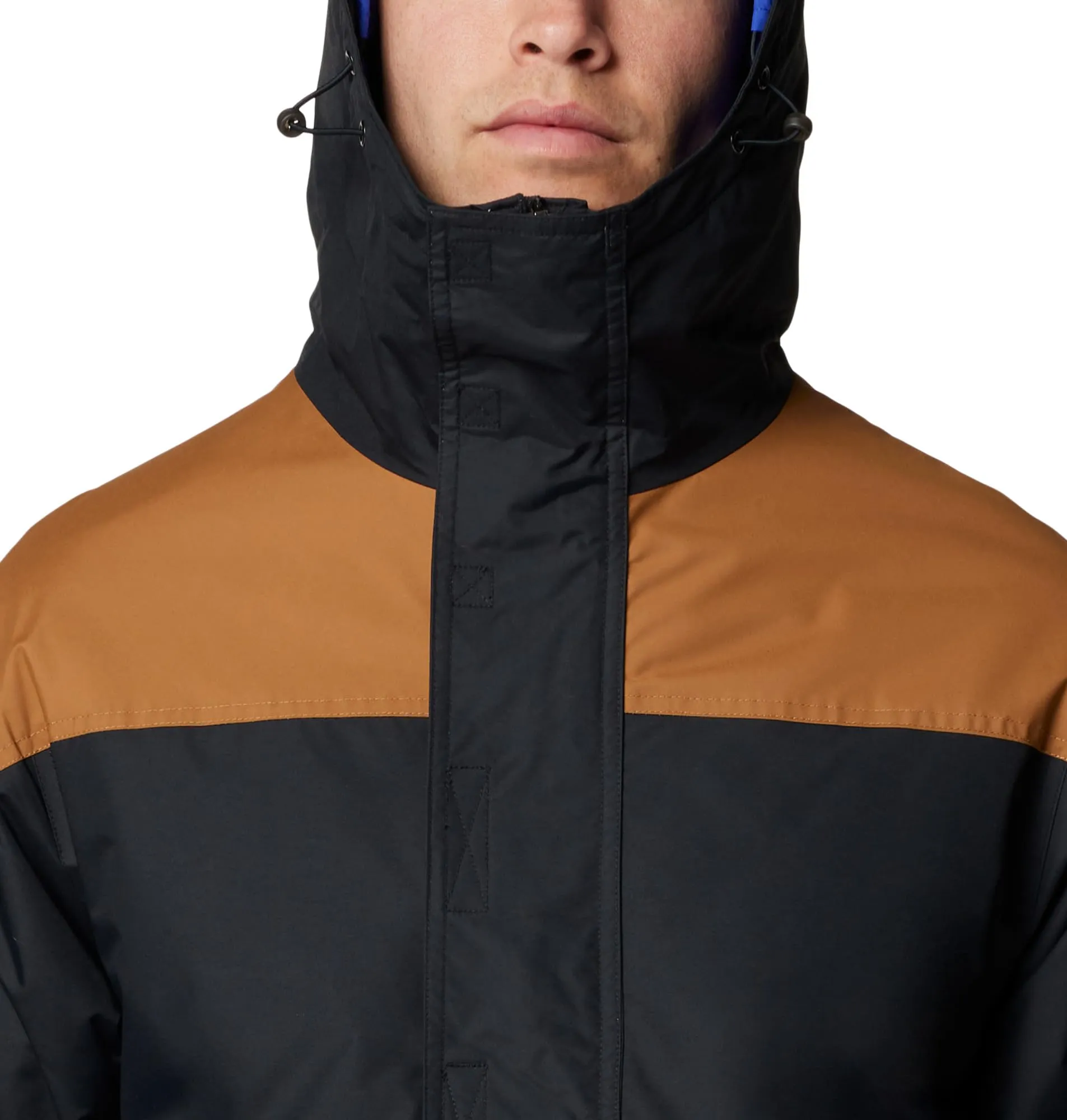 Columbia Challenger II Giacca Pull-over da Uomo - Nero/Camel Brown, Taglia M - immagine 4