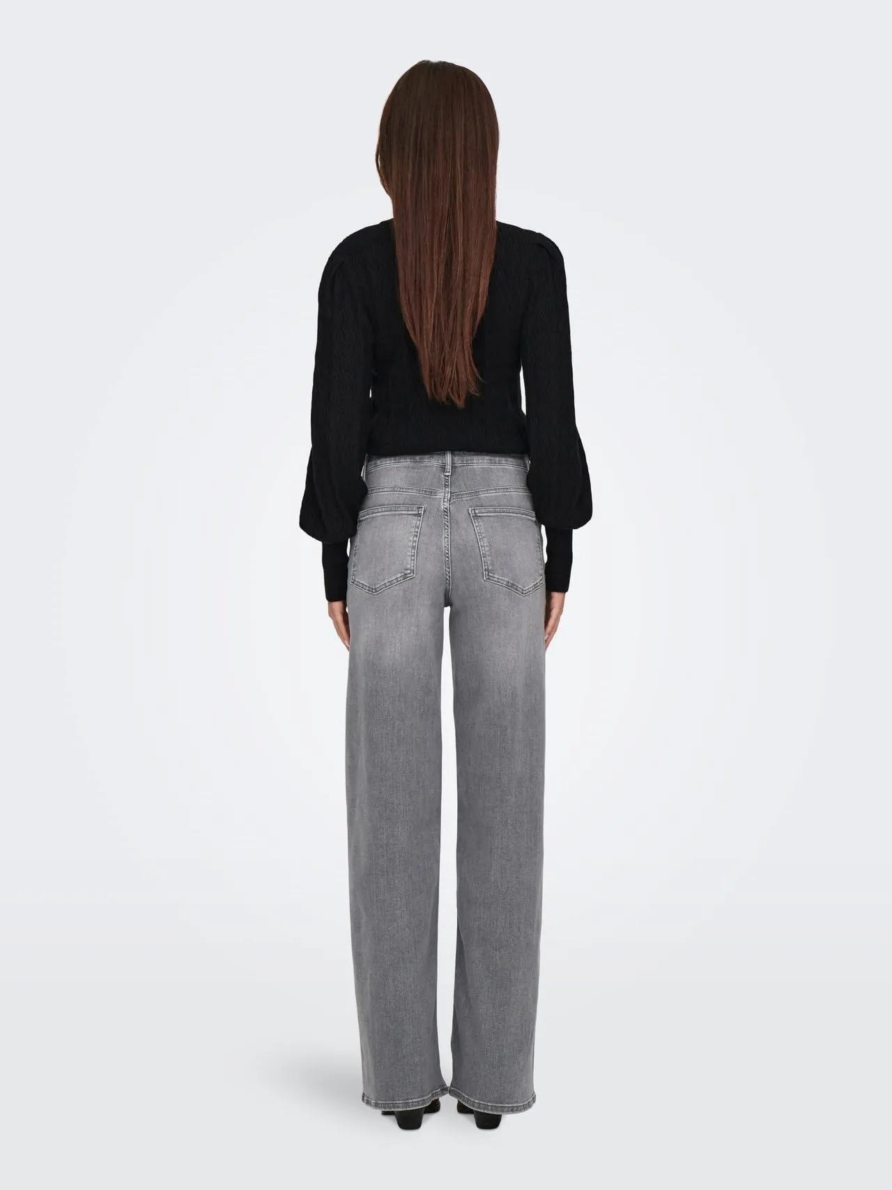 ONLY Onlmadison Blush HW Wid DNM Rea0938 Noos Light Grey Denim M/30L - immagine 2